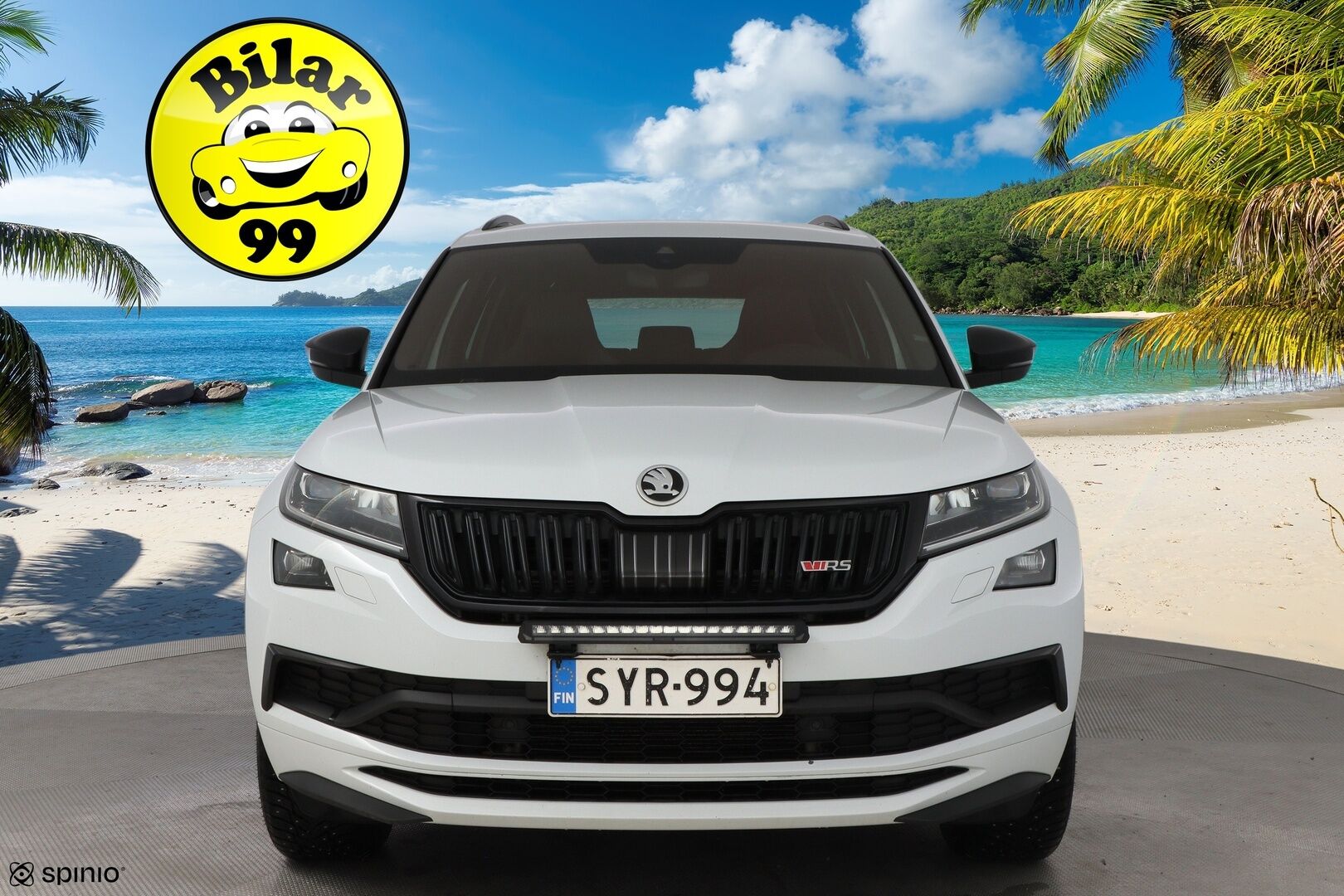 Skoda Kodiaq 2019 2,0 TDI 240 4x4 RS DSG Autom. * Webasto / Adapt.Vakkari / Canton / Vetokoukku / Nahka-Alcantara / Peruutuskamera - Suomiauto / Supervarusteet / 7-Paikkainen!