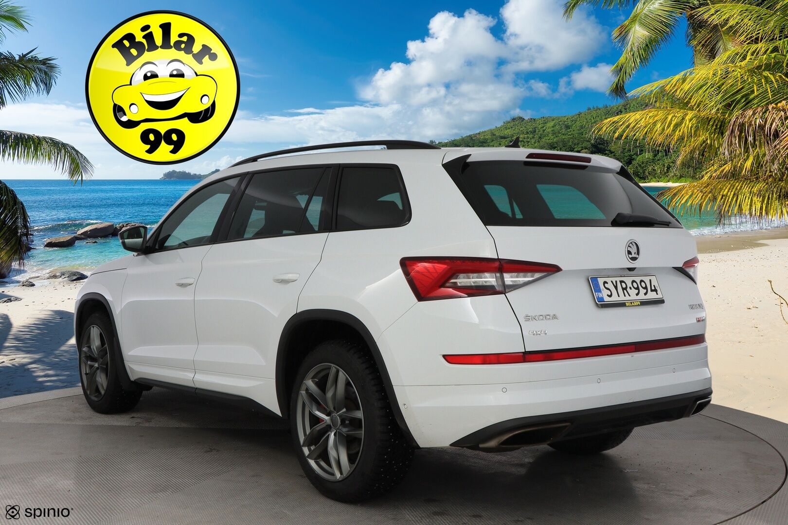 Skoda Kodiaq 2019 2,0 TDI 240 4x4 RS DSG Autom. * Webasto / ACC / Digimittari / Canton / Vetokoukku / Nahka-Alcantara / Peruutuskamera - Suomiauto / Supervarusteet / 7-Paikkainen! - HULLUT AVAJAISHULINAT KORKOTARJOUS 3,29 %