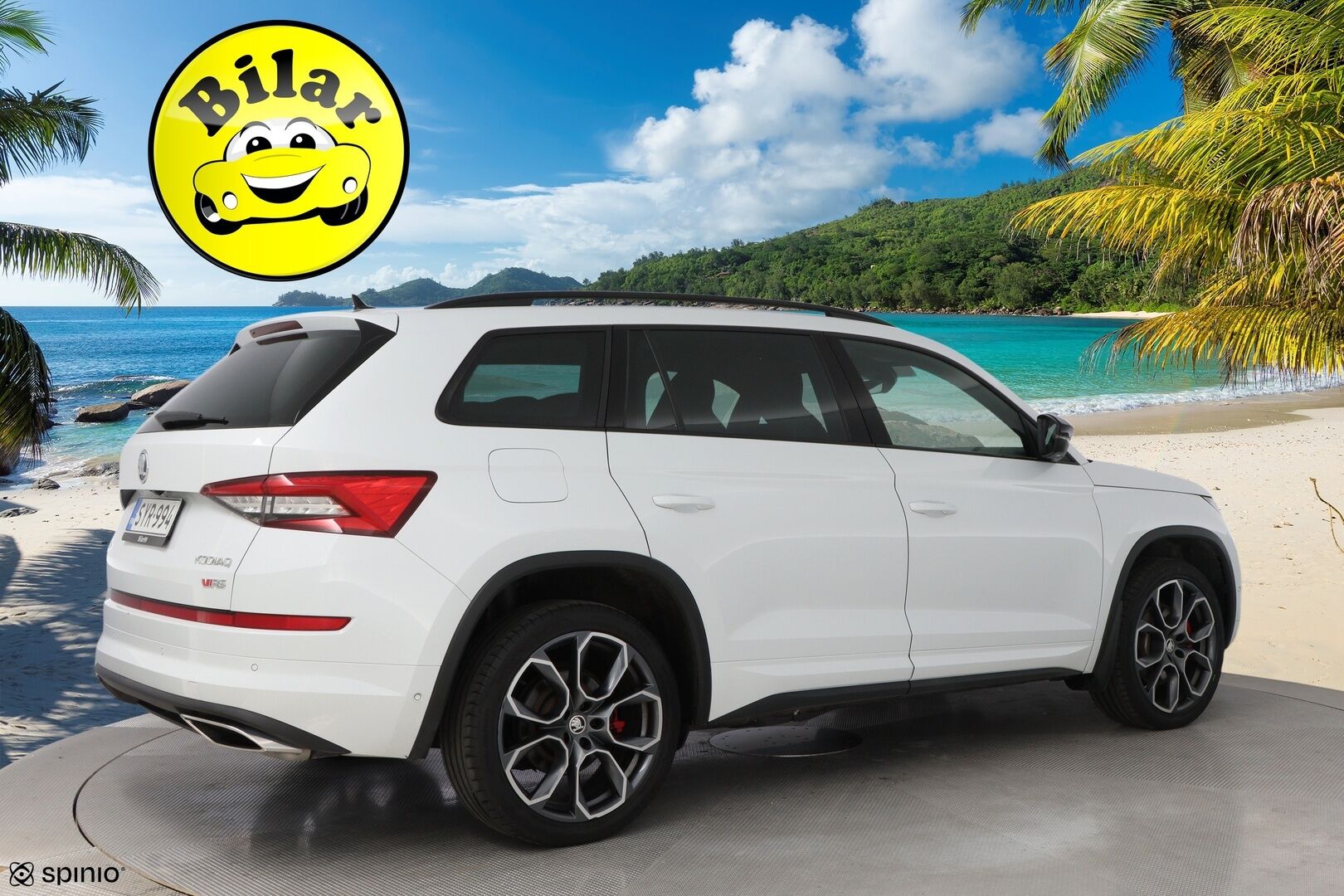 Skoda Kodiaq 2019 2,0 TDI 240 4x4 RS DSG Autom. - Webasto | ACC | Digimittari | Canton | Vetokoukku | Nahka-Alcantara | Peruutuskamera | 7-Paikkainen | KeylessGo | Lämpölasi | Supervarusteet | RS!