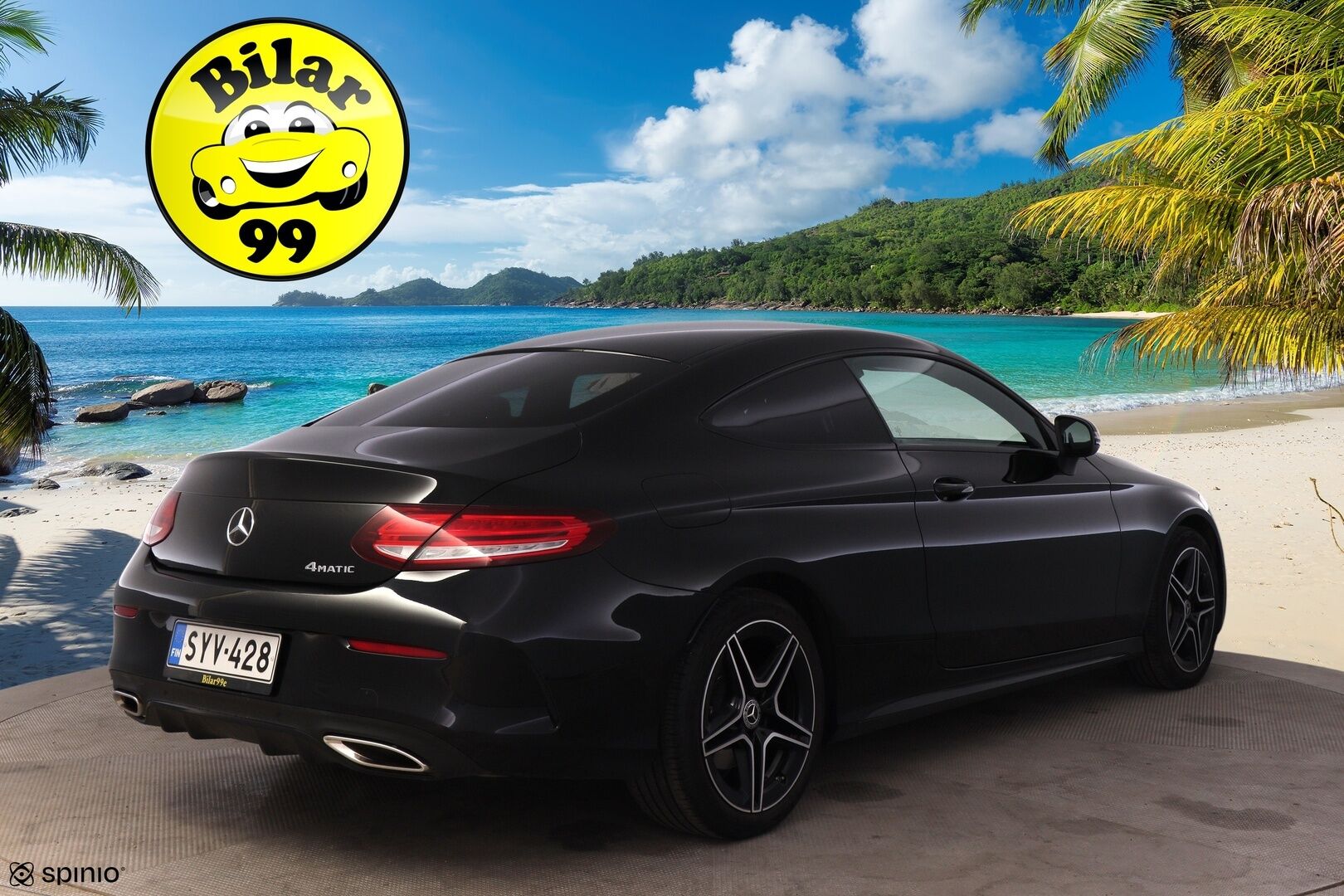 Mercedes-Benz C 2021 200 4MATIC Coupé A AMG * Suomiauto / Peruutuskamera / Lohko & Sisäpistoke / LED High Perfomance / CarPlay - Kahdet hyvät renkaat vanteineen talveksi Nokian nastat ja kesärenkaat Continental / Hieno kuntoinen / Urheilupenkit!