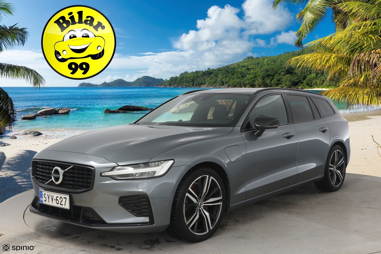 Volvo V60 2021 T8 TwE AWD Business R-Design aut ** ACC / Webasto / Bowers & Wilkins / BLIS / Digimittaristo / P-Kamera / LED / Muistipenkit* - 1.Om / Suomi-auto / Merkkihuollettu / 2 renkaat / Penkinlämmittimet edessä ja takana* - HULLUT JOULUT KORKOTARJOUS 2,49% 