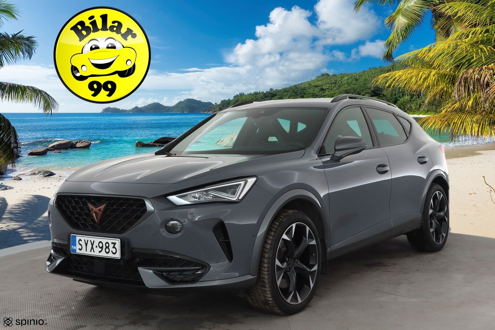 Cupra Formentor 2021 VZ 2,0 TSI 228 kW 4Drive DSG * Muistipenkki / ACC / LED / P.Kamera / Puolinahat / Kaistavahti / Navi / Keyless * - Suomi-auto / Kahdet renkaat aluvanteilla / Merkkihuollot - HULLUT AVAJAISHULINAT KORKOTARJOUS 3,29 %