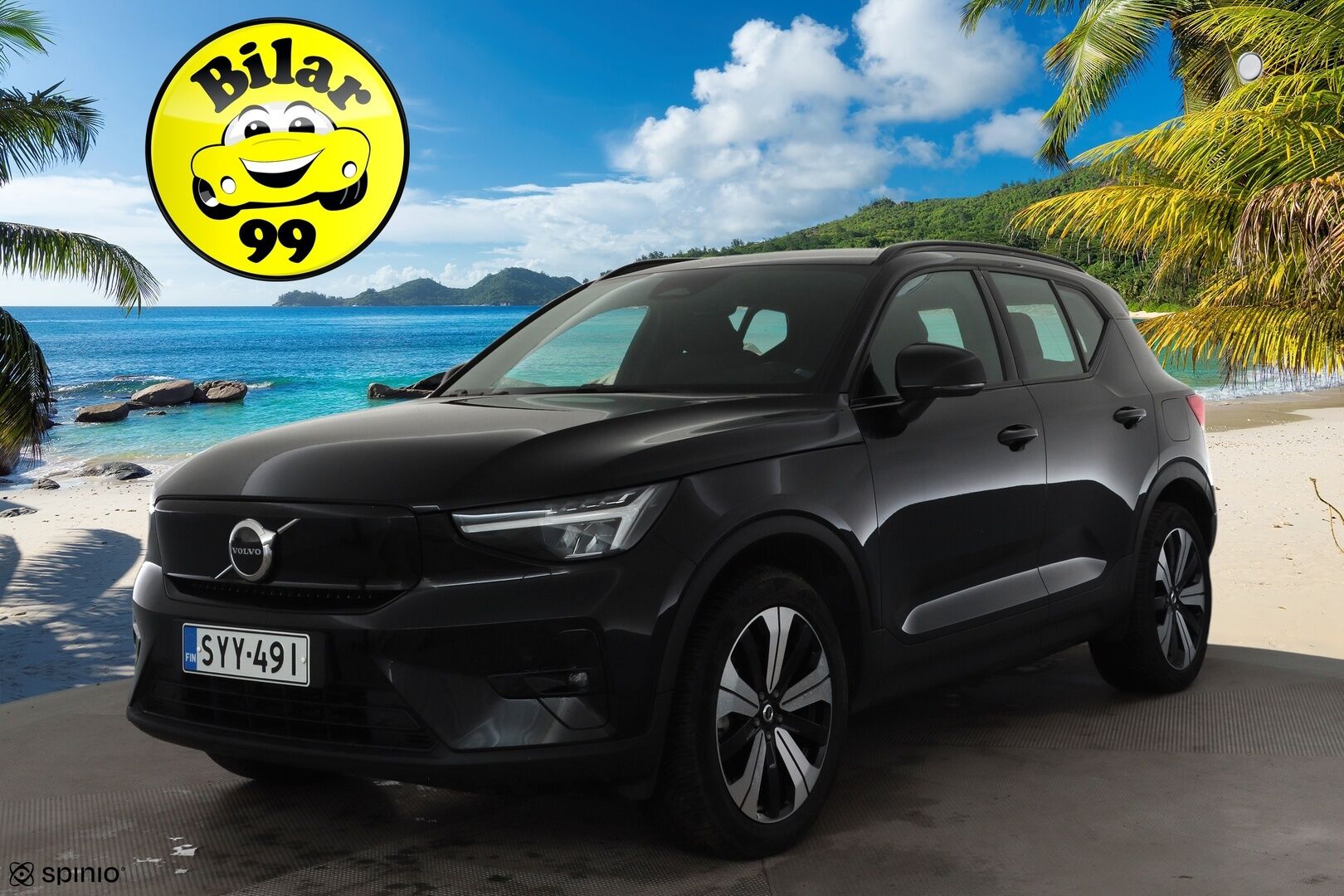 Volvo XC40 2023 Recharge Single Plus aut * ACC / P.kamera / ILP / Muistipenkki / Koukku / LED / Navi / KeylessGo / BLIS * - 1.Om Suomi-auto / Akku kuntotarkastettu / Kahdet renkaat aluvanteilla / Merkkihuollettu