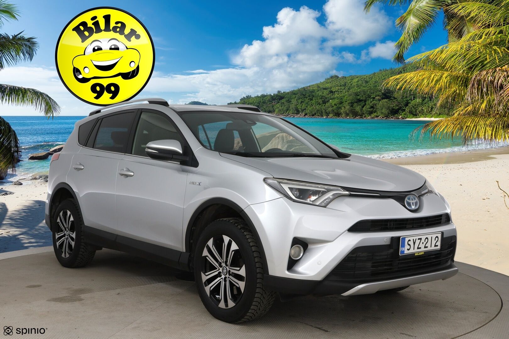 Toyota RAV4 2016 2,5 Hybrid AWD Style / ACC / P-kamera / Sähk. säädöt / LED / Sähk. takaluukku - Merkkiliikkeen huoltohistoria / Iso huolto tehty 11-2025!