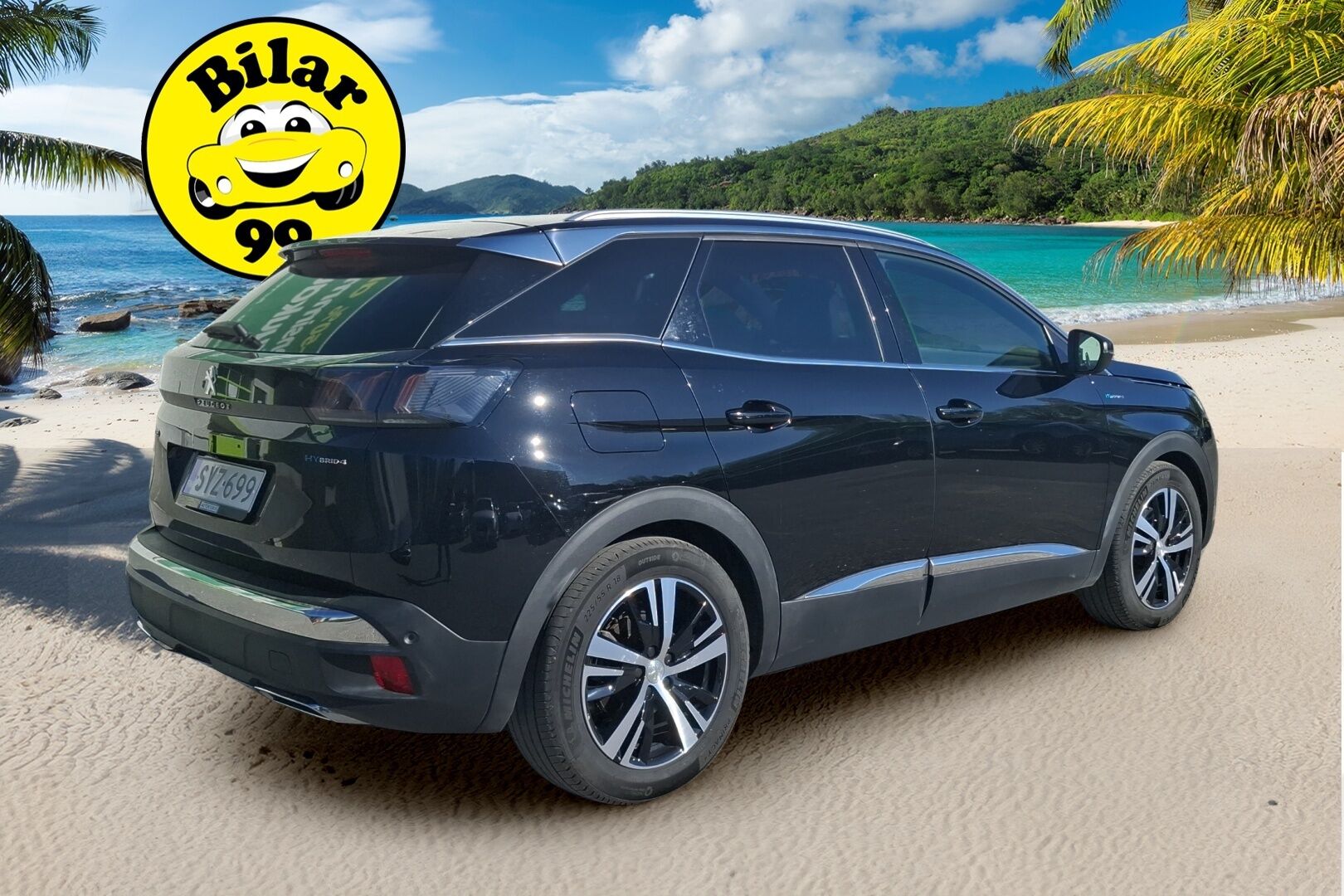 Peugeot 3008 2021 GT Hybrid4 300 EAT8-automaatti / Adapt.vak / Hieronta / Muistipenkki / Focal äänentoisto / 360-kamera - 1-om Suomi-auto / Merkkiliikkeen huoltohistoria / Nahka-alcantara sporttipenkit / 