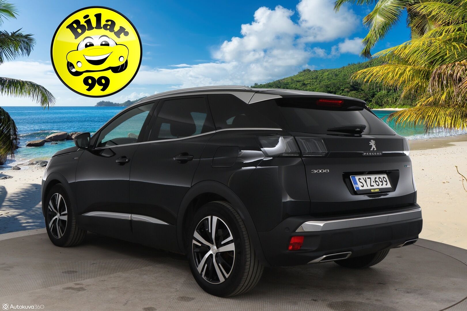 Peugeot 3008 2021 GT Hybrid4 300 EAT8-automaatti / Adapt.vak / Hieronta / Muistipenkki / Focal äänentoisto / 360-kamera - 1-om Suomi-auto / Merkkiliikkeen huoltohistoria / Nahka-alcantara sporttipenkit / 