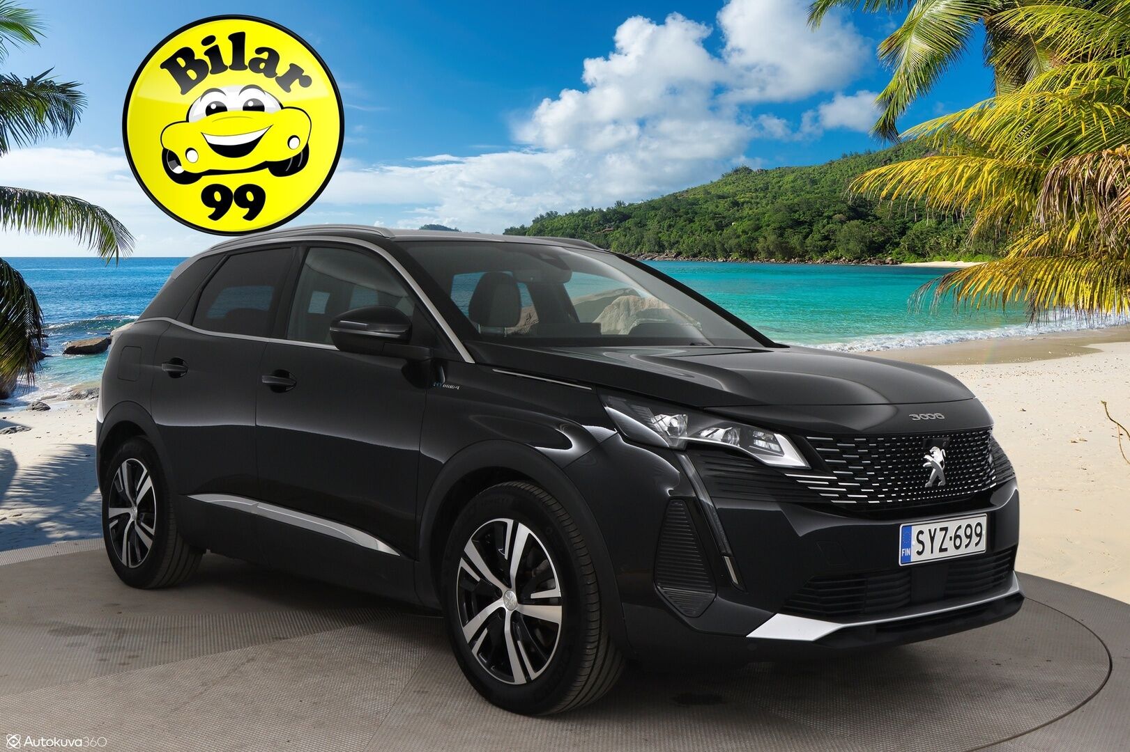 Peugeot 3008 2021 GT Hybrid4 300 EAT8-automaatti / Adapt.vak / Hieronta / Muistipenkki / Focal äänentoisto / 360-kamera - 1-om Suomi-auto / Merkkiliikkeen huoltohistoria / Nahka-alcantara sporttipenkit / 