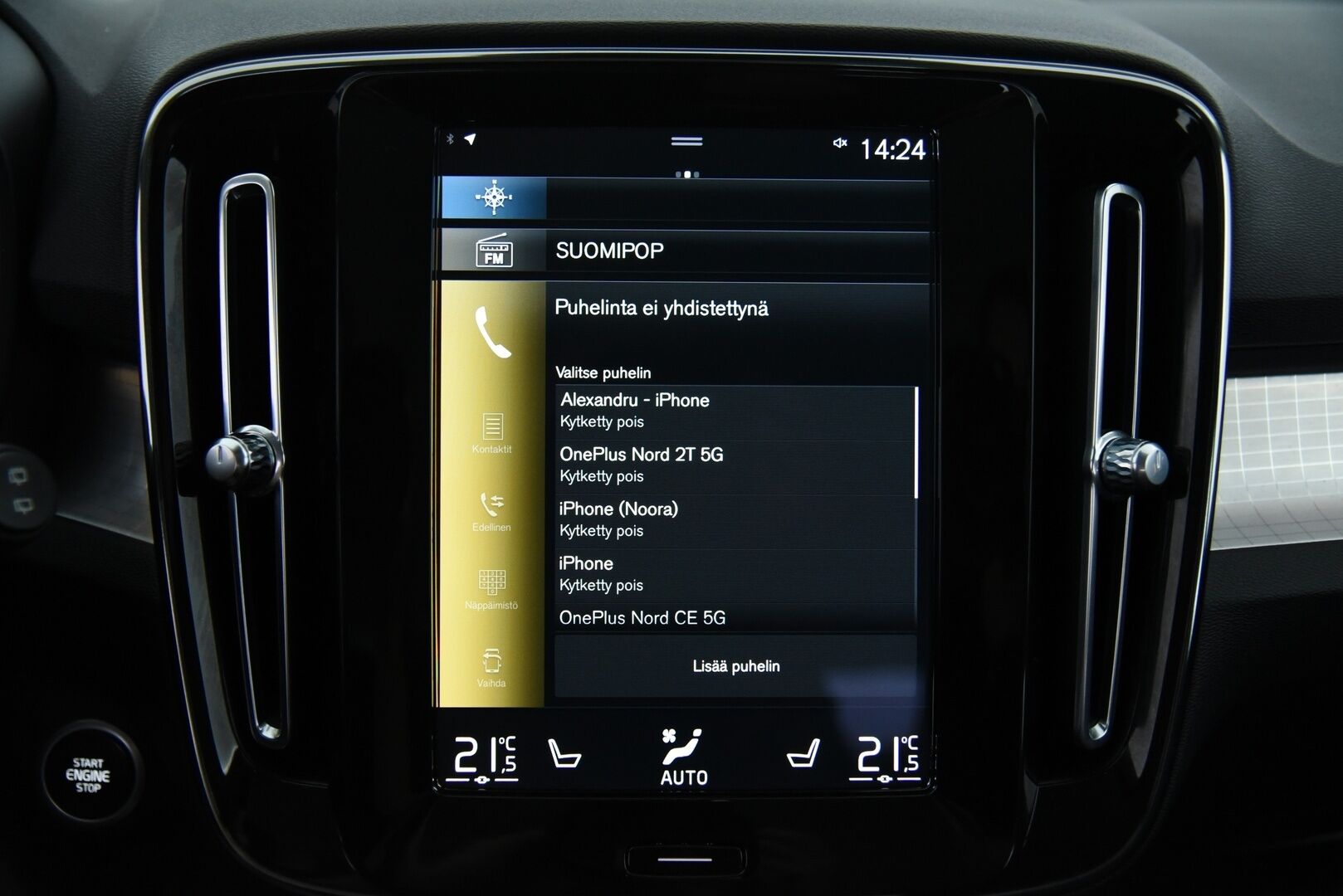 Volvo XC40 2021 T5 TwE Business Inscription Expression aut  / Adapt. vak / Webasto / Koukku / P-kamera / Blis - 2.om Suomi-auto / Merkkiliikkeen huoltohistoria / Navi / Pilot assist / VOC / 