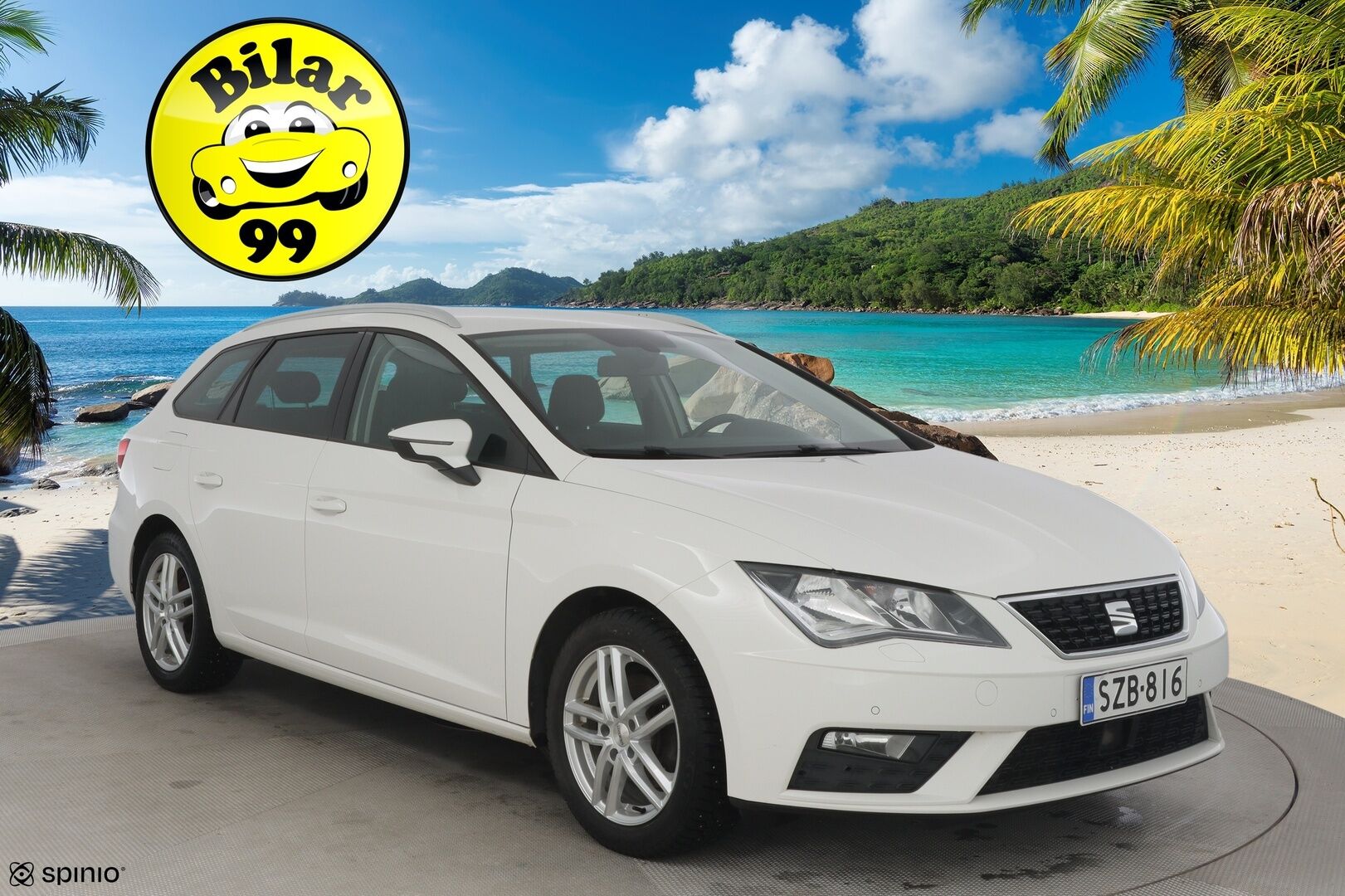 Seat LEON ST 2018 1,4 Business TGI ** Navi / Tutkat / Vakkari / Apple Carplay & Android Auto / Bluetooth** - 2x Renkaat Vanteineen / Juuri huollettu isosti! / Seuraava katsastus 9/2027!