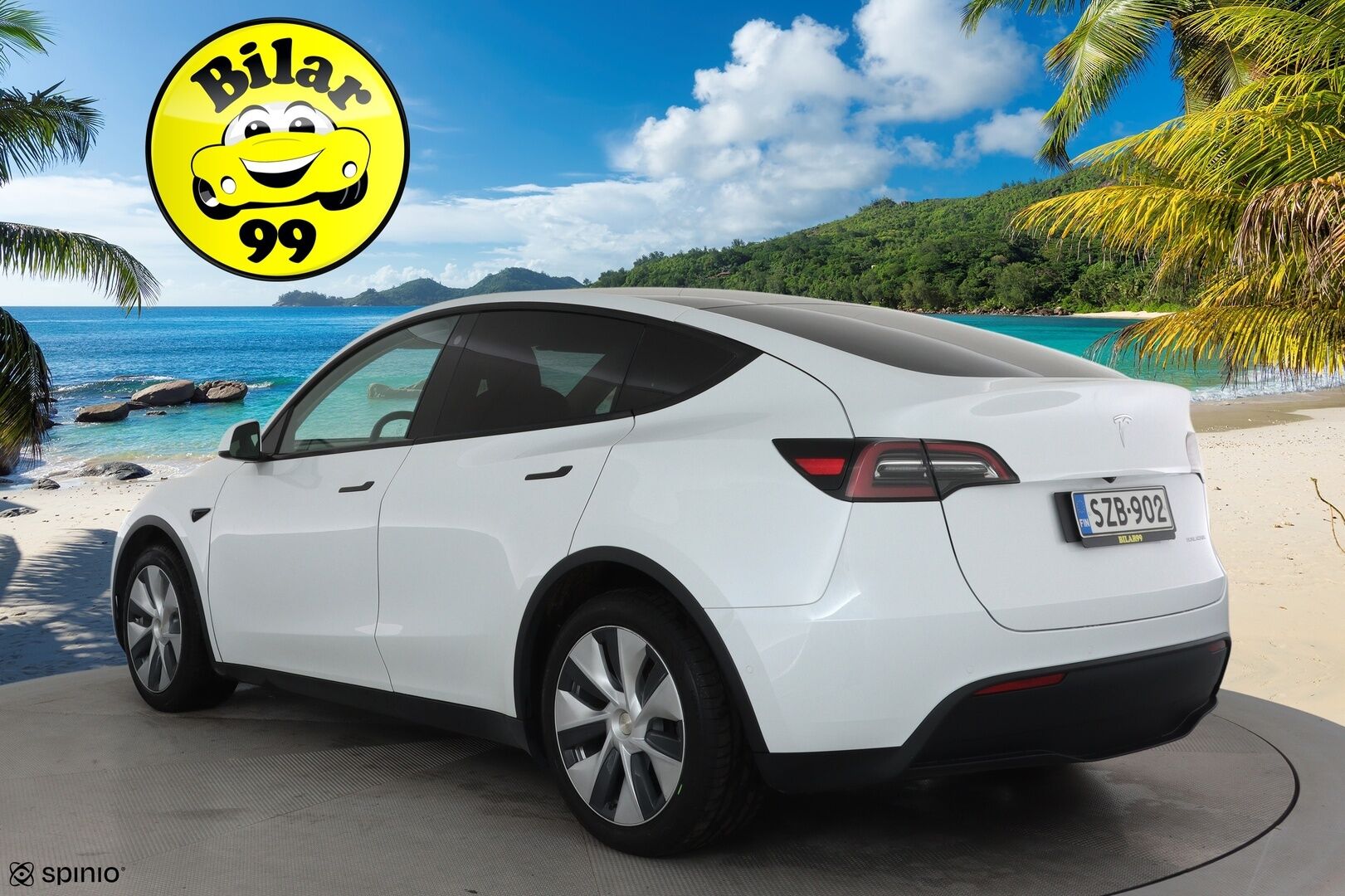 Tesla Model Y 2021 Long Range **Lämpöpumppu / Lasikatto / Matrix-LED / Adapt.Vakkari / P.Kamera / Muistipenkki / Koukku / Navi / Keyless** - 3,99 % KORKOTARJOUS TÄHÄN AUTOON 7.9. ASTI! - 1-om Suomi-auto / 2x Latauskaapelit / Kahdet Renkaat