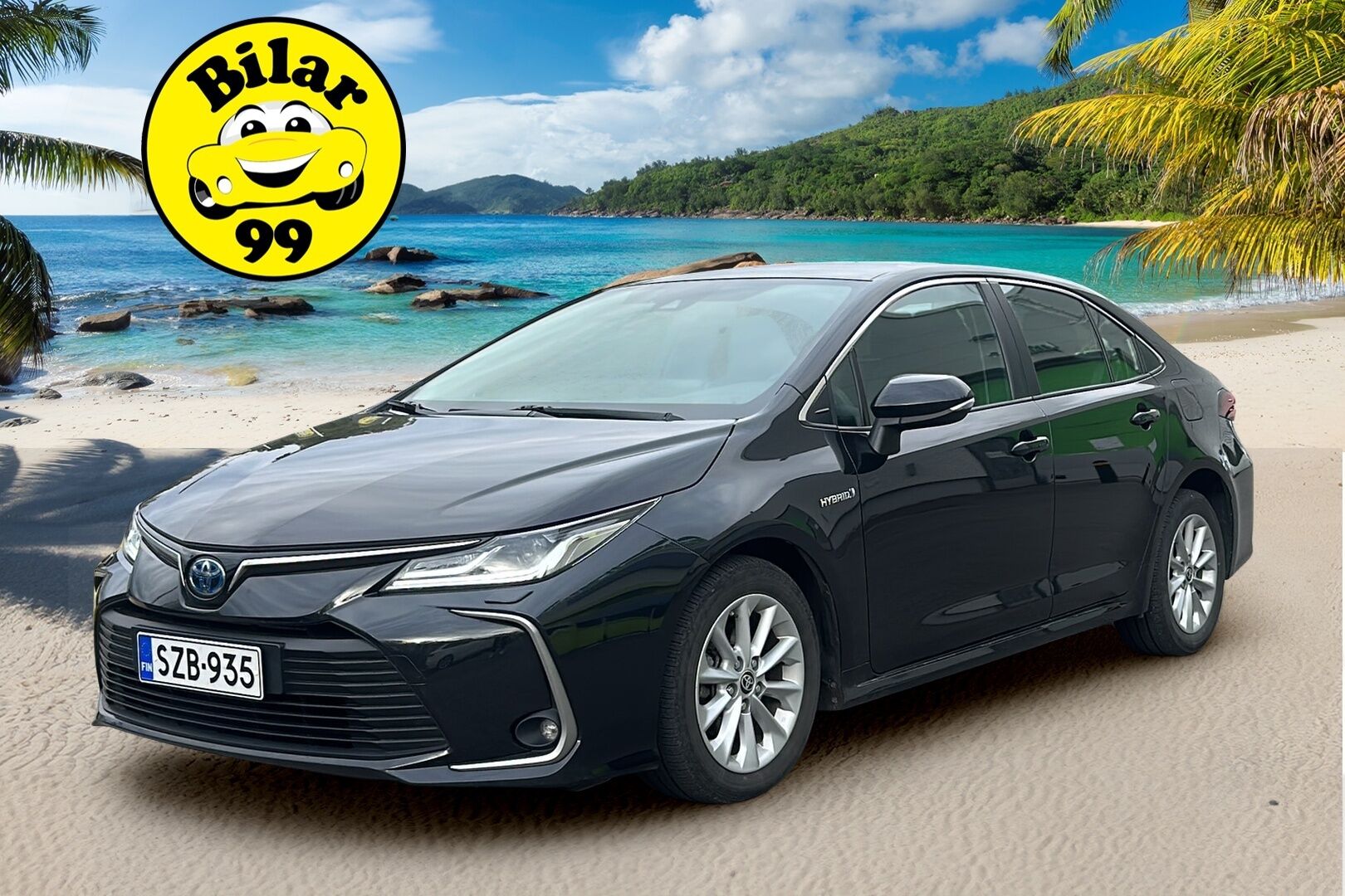 Toyota Corolla 2021 Sedan 1,8 Hybrid Active Edition / Adapt. vak / P-Kamera / Koukku / LED - Merkkihuollettu Suomi-Auto / Apple&Android