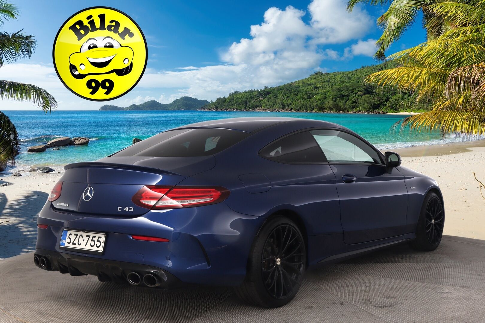 Mercedes-Benz C 43 AMG 2020 4MATIC Coupé Facelift*Punaiset nahat / P.Kamera / Navi* - 2,99 % KORKOTARJOUS TÄHÄN AUTOON 14.9. ASTI! - *Facelift / 2x Renkaat&alumiinivanteet / Suomi-auto*