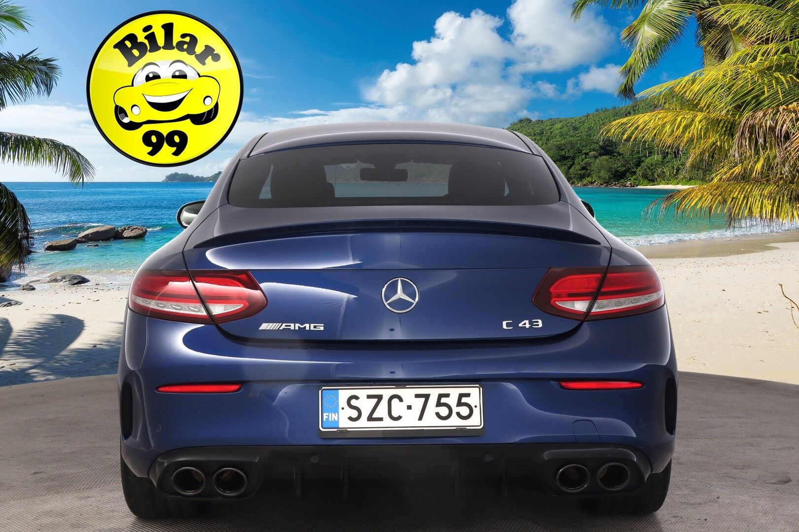 Mercedes-Benz C 43 AMG 2020 4MATIC Coupé Facelift*Punaiset nahat / P.Kamera / Navi* - 2,99 % KORKOTARJOUS TÄHÄN AUTOON 14.9. ASTI! - *Facelift / 2x Renkaat&alumiinivanteet / Suomi-auto*