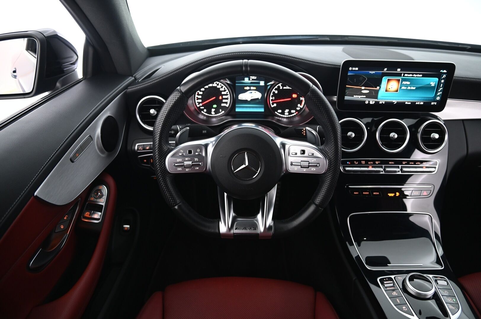 Mercedes-Benz C 43 AMG 2020 4MATIC Coupé Facelift*Punaiset nahat / P.Kamera / Navi* - 2,99 % KORKOTARJOUS TÄHÄN AUTOON 14.9. ASTI! - *Facelift / 2x Renkaat&alumiinivanteet / Suomi-auto*
