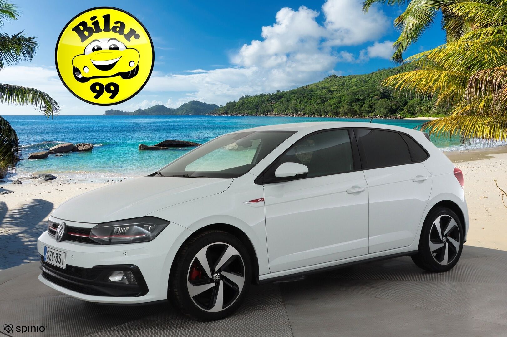 Volkswagen Polo 2020 GTI 2,0 TSI 147 kW DSG * ACC / P.tutkat / Beats / Digimittaristo / LED / Sporttipenkit / Lohkolämmitin * - 1.Om Suomi-auto / Kahdet renkaat aluvanteilla - Osta nyt, maksa vasta ensi vuonna