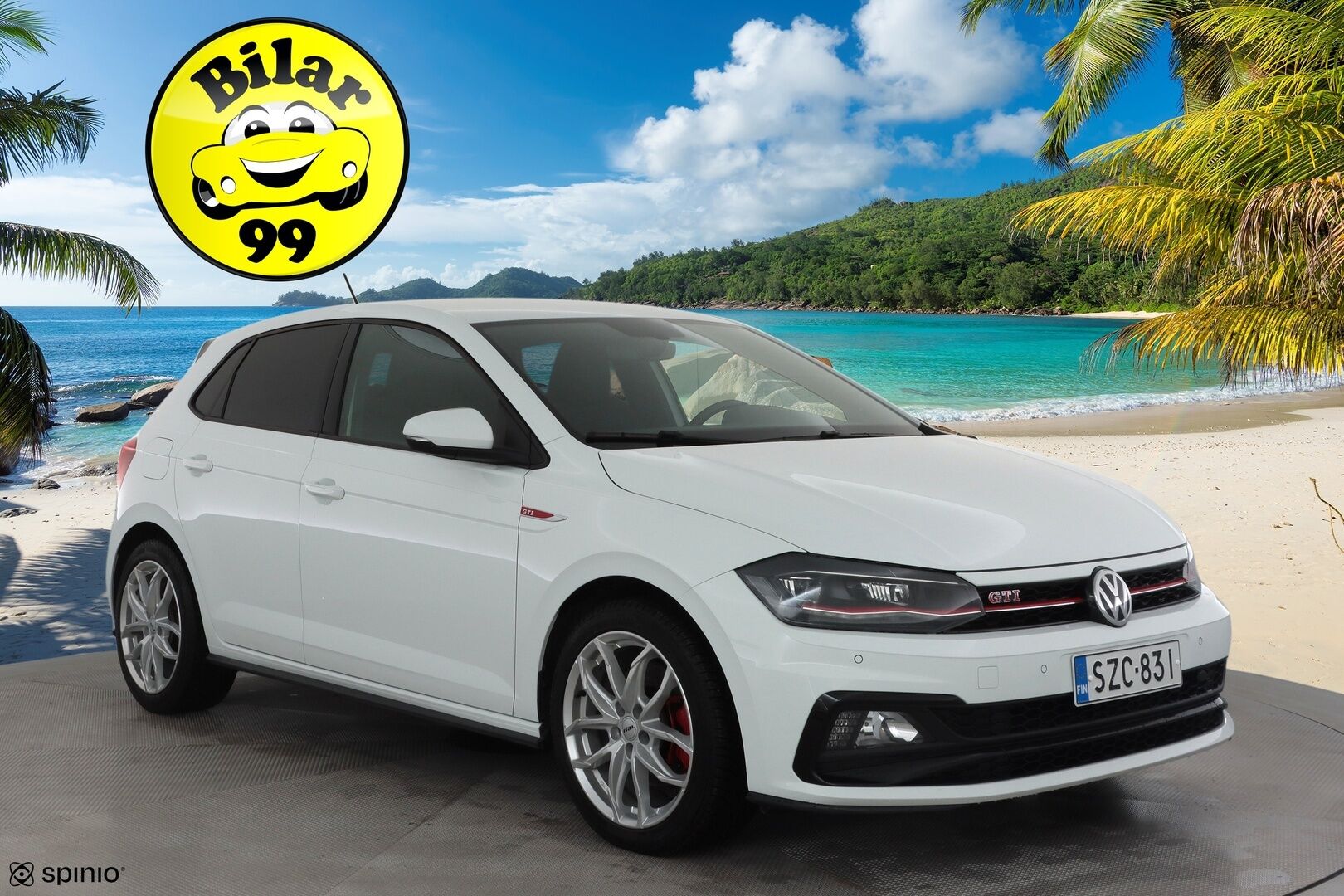 Volkswagen Polo 2020 GTI 2,0 TSI 147 kW DSG * ACC / P.tutkat / Beats / Digimittaristo / LED / Sporttipenkit / Lohkolämmitin * - 1.Om Suomi-auto / Kahdet renkaat aluvanteilla