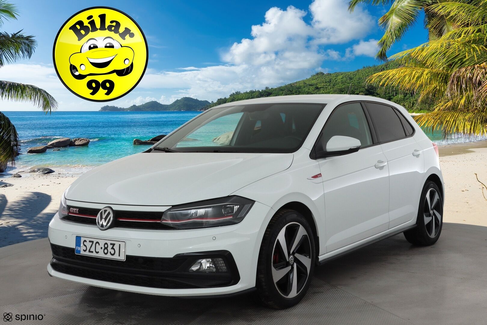 Volkswagen Polo 2020 GTI 2,0 TSI 147 kW DSG * ACC / P.tutkat / Beats / Digimittaristo / LED / Sporttipenkit / Lohkolämmitin * - 1.Om Suomi-auto / Kahdet renkaat aluvanteilla - Osta nyt, maksa vasta ensi vuonna