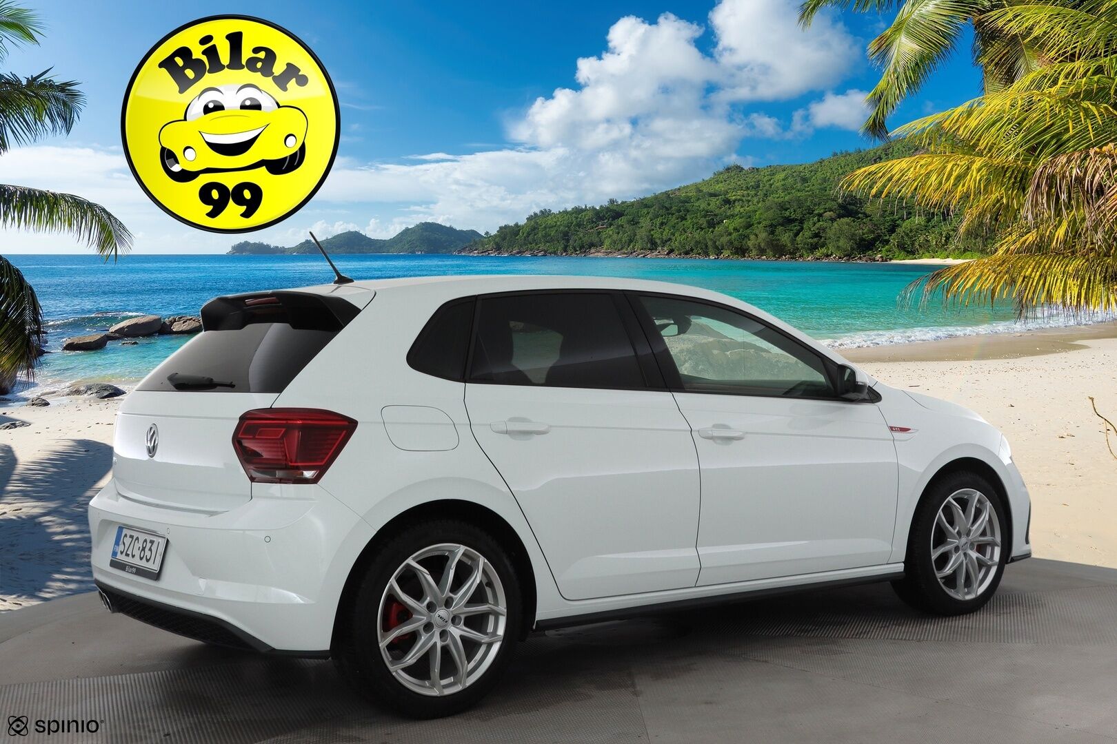 Volkswagen Polo 2020 GTI 2,0 TSI 147 kW DSG * ACC / P.tutkat / Beats / Digimittaristo / LED / Sporttipenkit / Lohkolämmitin * - 1.Om Suomi-auto / Kahdet renkaat aluvanteilla