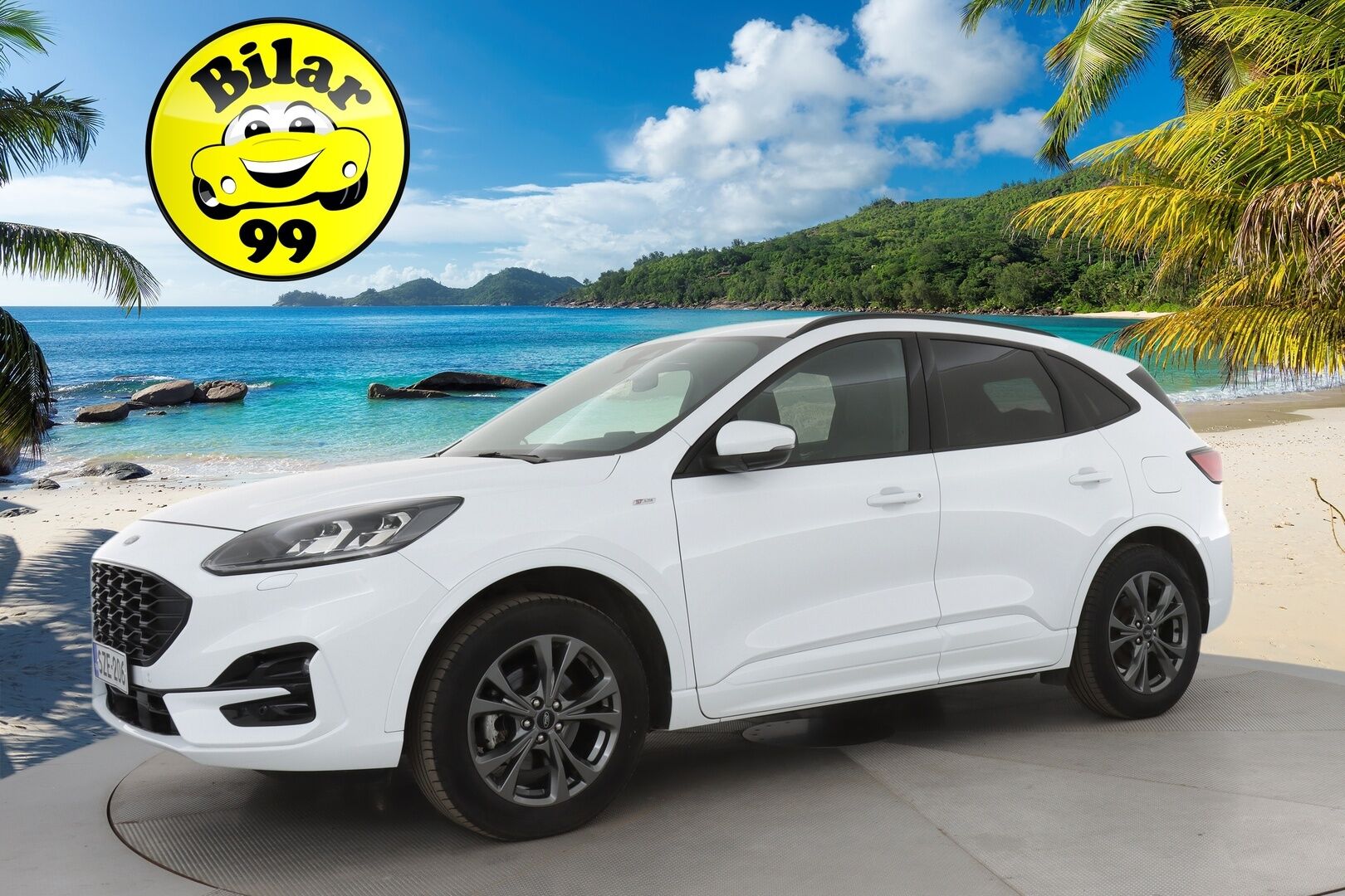 Ford Kuga 2022 2,5 Hybrid (HEV) 190hv CVT AWD ST-Line X * B&O / Puolinahkasisusta / LED / P.Kamera / Navi / Kaistavahti / Keyless * - Koukku / 1-om Suomi-auto / Kahdet renkaat aluvanteilla - HULLUT AVAJAISHULINAT KORKOTARJOUS 3,29 %