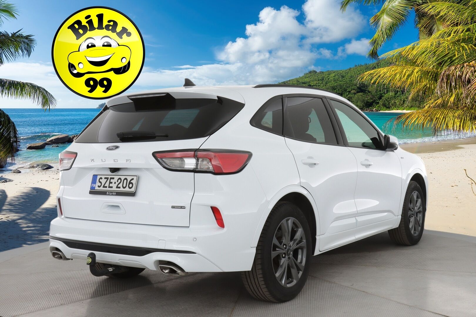 Ford Kuga 2022 2,5 Hybrid (HEV) 190hv CVT AWD ST-Line X * B&O / Puolinahkasisusta / LED / P.Kamera / Navi / Kaistavahti / Keyless * - Koukku / 1-om Suomi-auto / Kahdet renkaat aluvanteilla - HULLUT AVAJAISHULINAT KORKOTARJOUS 3,29 %