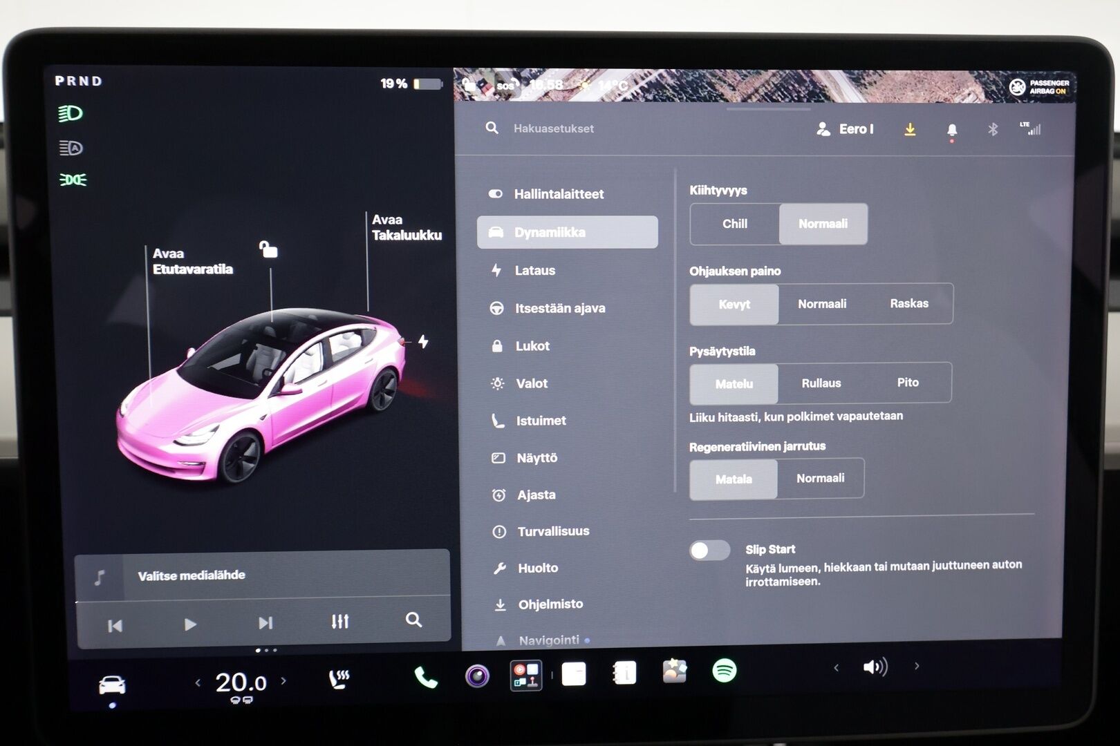 Tesla Model 3 2020 Standard Range Plus - | Lasikatto | ACC | LED | P.Kamera | Premium Speakers | Muistipenkki | Kaistavahti | Navi | Keyless | 2x Latauskaapelit |