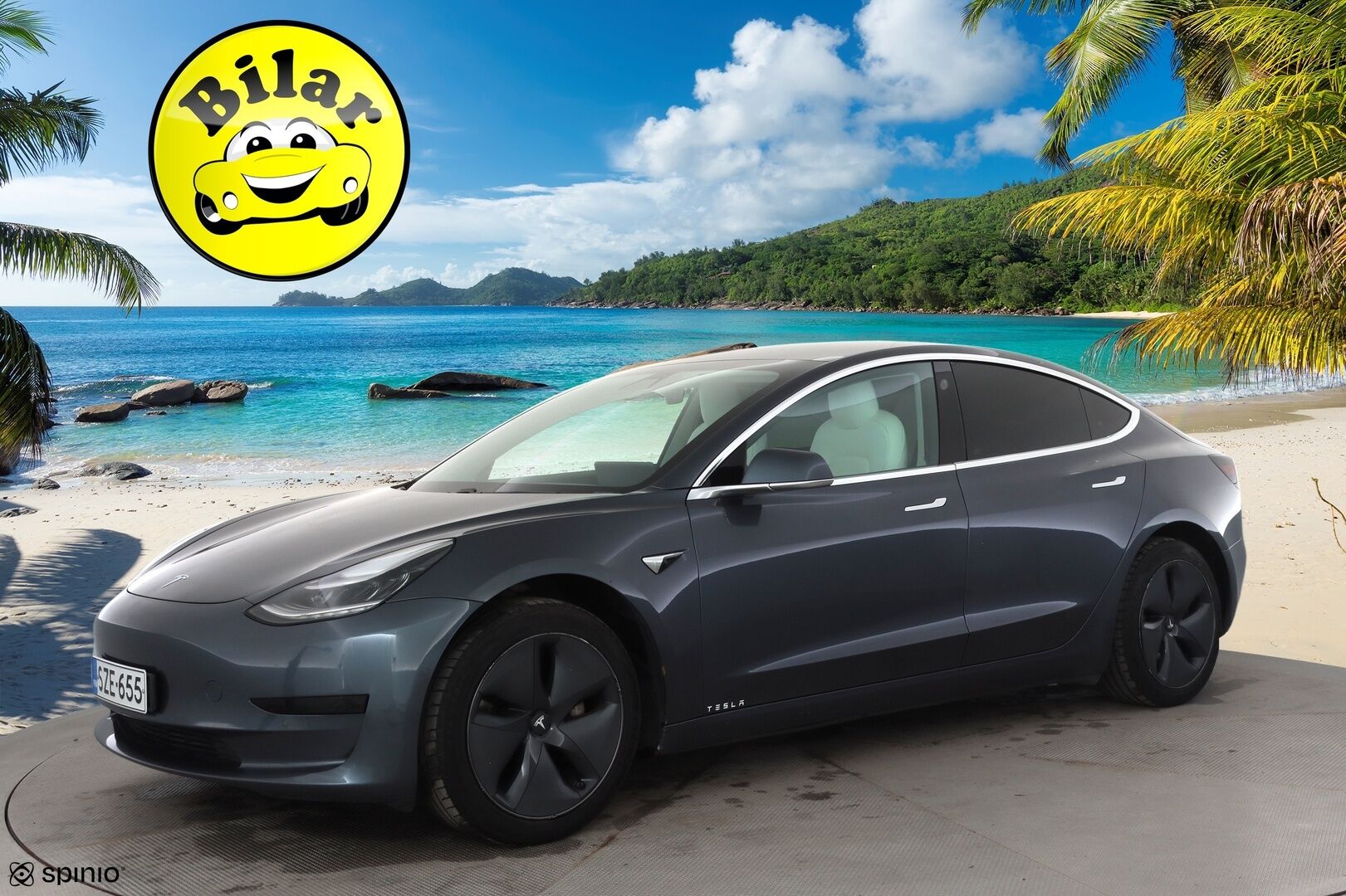 Tesla Model 3 2020 Standard Range Plus - | Lasikatto | ACC | LED | P.Kamera | Premium Speakers | Muistipenkki | Kaistavahti | Navi | Keyless | 2x Latauskaapelit |