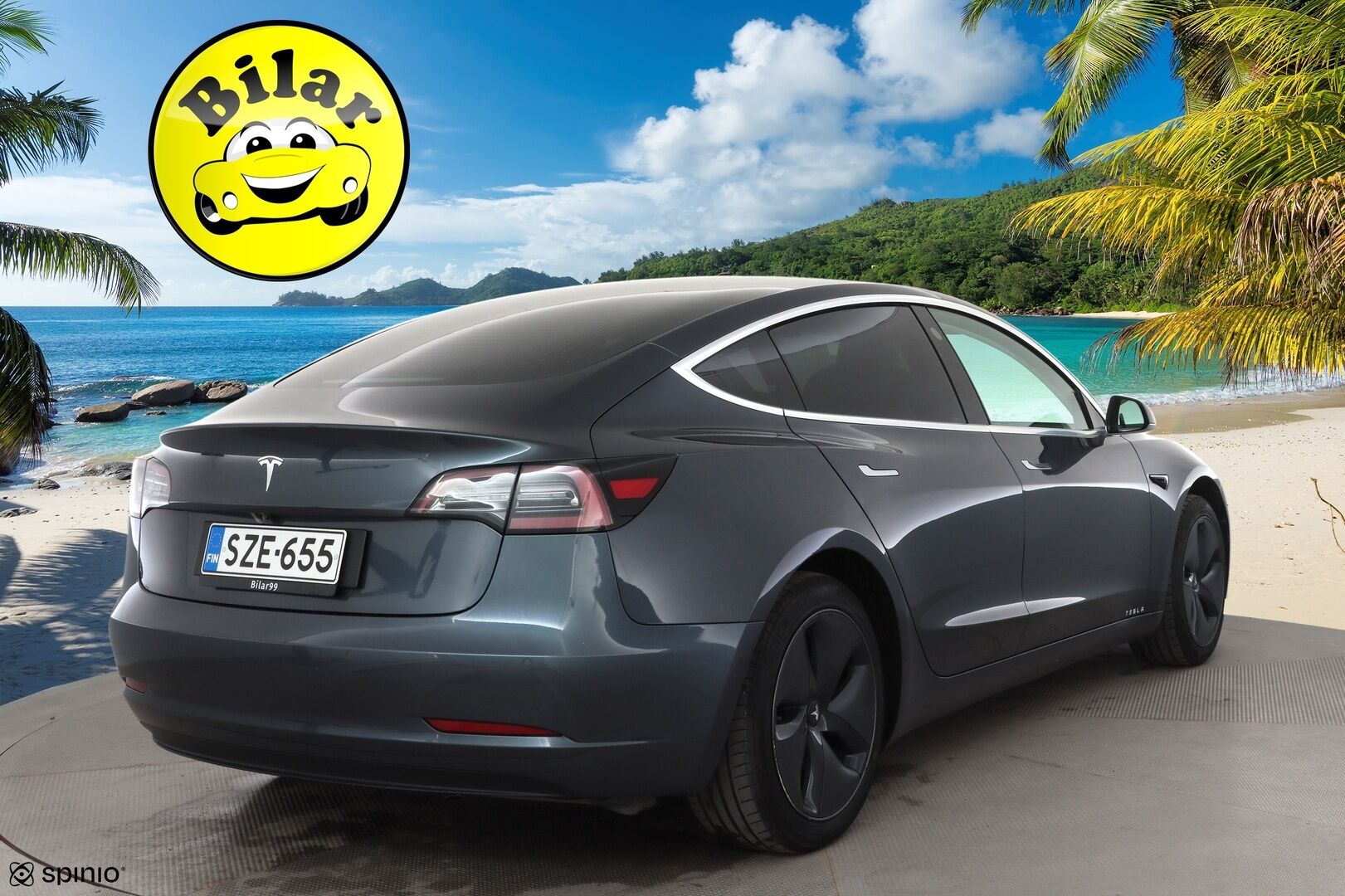 Tesla Model 3 2020 Standard Range Plus - | Lasikatto | ACC | LED | P.Kamera | Premium Speakers | Muistipenkki | Kaistavahti | Navi | Keyless | 2x Latauskaapelit |