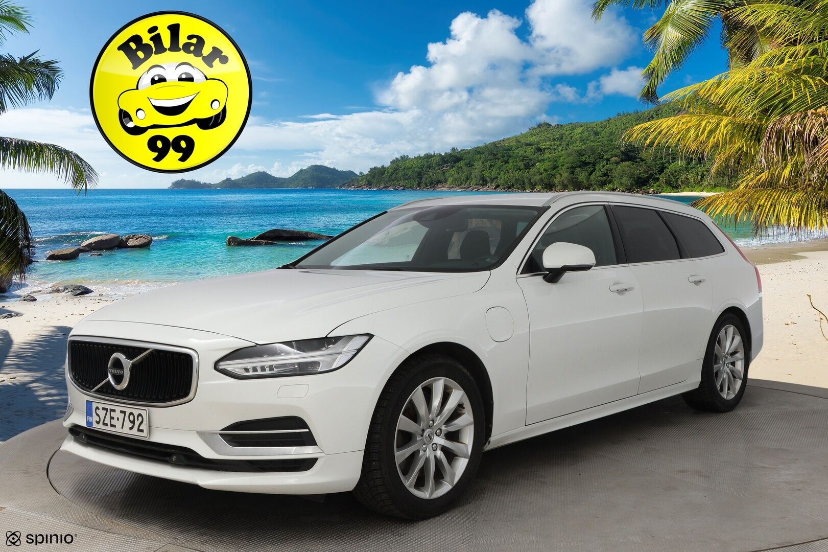 Volvo V90 2018 T8 AWD Momentum aut * Webasto / Vetokoukku / Adapt.Vakkari / Peruutuskamera / Puolinahkasisusta / Full LED - 2x Renkaat alkuperäisvantein / Juuri tullut Tampereelle! - HULLU BLACKWEEK KORKOTARJOUS 2,49%