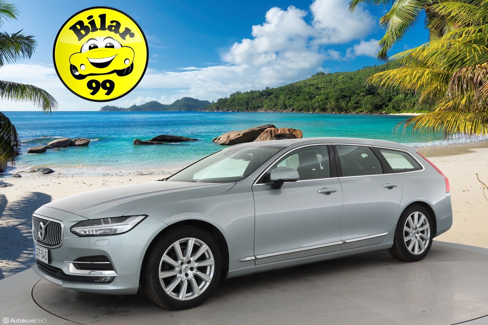 Volvo V90 2018 D4 AWD Inscription aut / Webasto / Pilot Assist / Panorama / Koukku / Sportpenkki Muistilla / Apple&Android / KeylessGo - Supervarusteet / Jakohihna vaihdettu 86tkm kohdalla / Nahkasisusta / Tutkat /