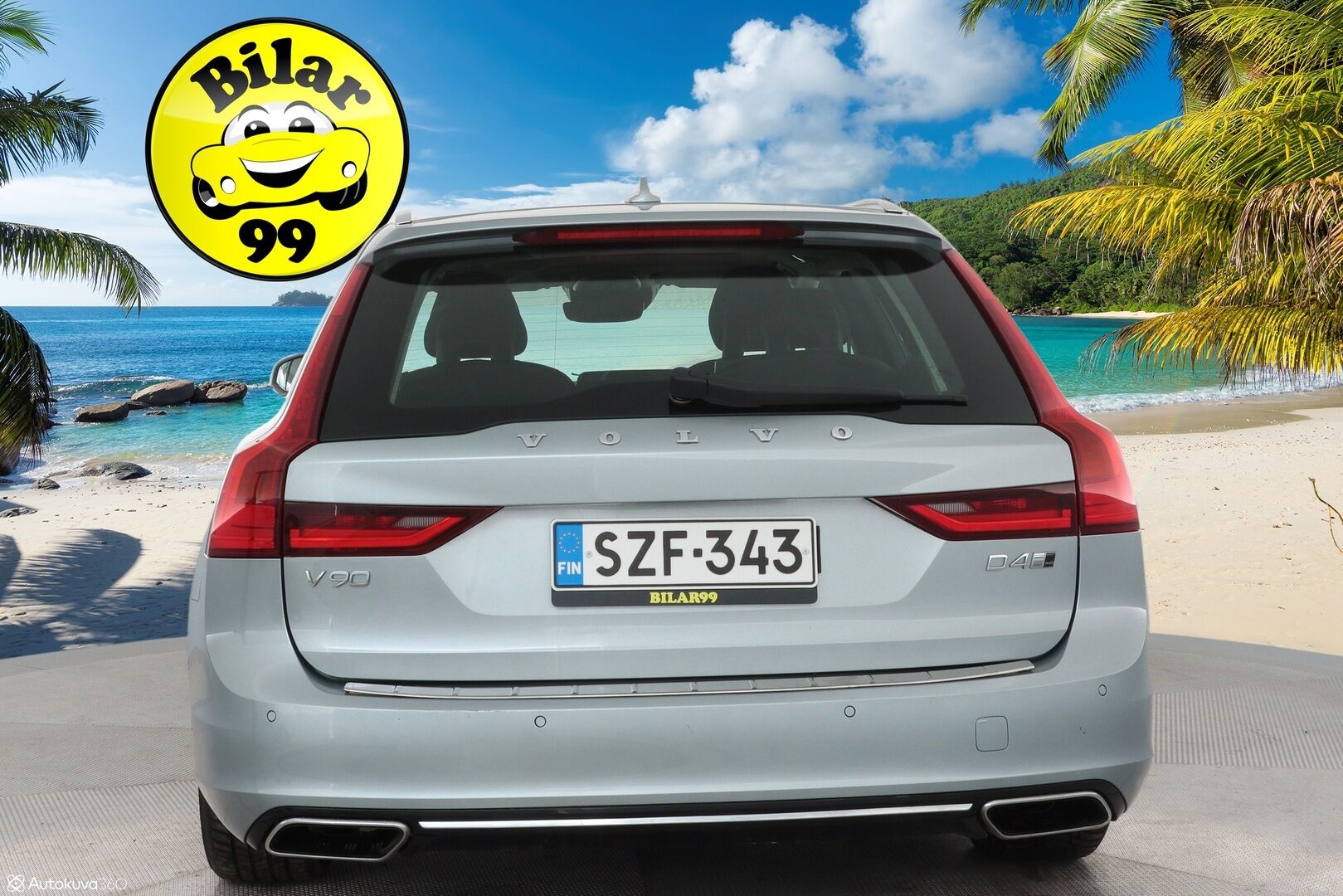 Volvo V90 2018 D4 AWD Inscription aut / Webasto / Pilot Assist / Panorama / Koukku / Sportpenkki Muistilla / Apple&Android / KeylessGo - Supervarusteet / Jakohihna vaihdettu 86tkm kohdalla / Nahkasisusta / Tutkat /
