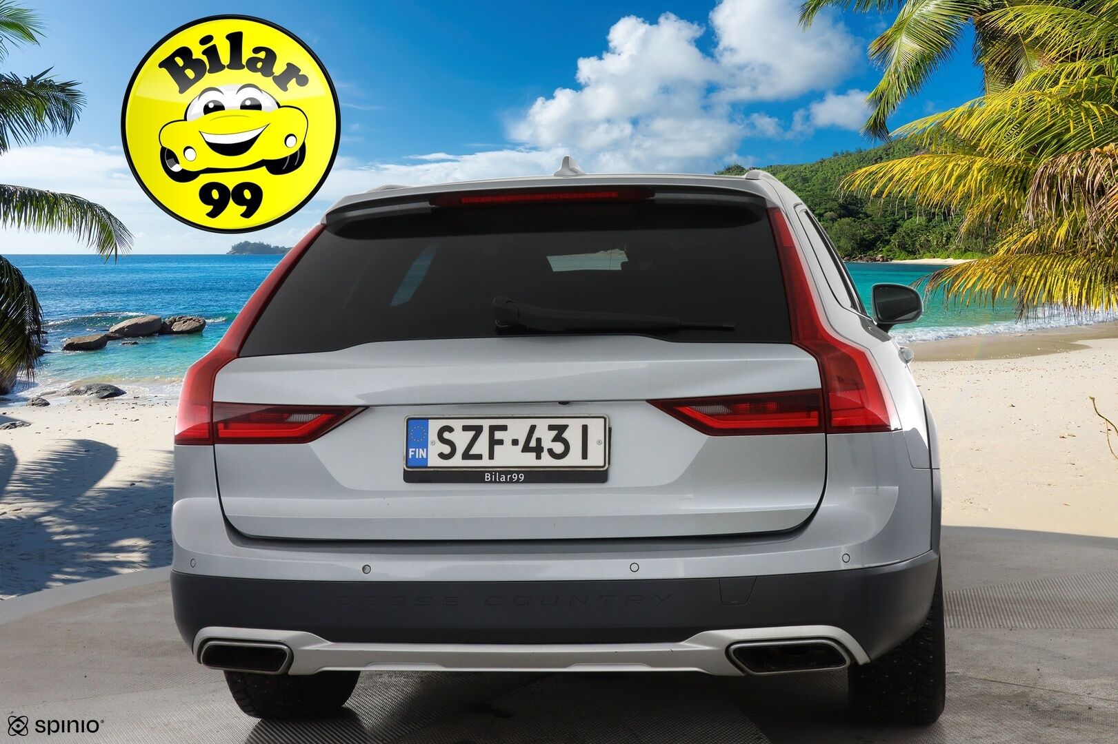 Volvo V90 CROSS COUNTRY 2017 D4 AWD aut Inscription Pro * Webasto / Adapt. Vakkari / Sporttinahat / P-kamera / Muistipenkki / Koukku / BLIS * - 2x renkaat alumiinivanteilla / Ei AdBlue -järjestelmää!