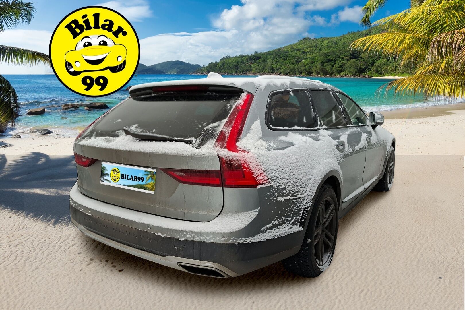 Volvo V90 CROSS COUNTRY 2017 D4 AWD aut Inscription Pro * Webasto / Adapt. Vakkari / Sporttinahat / P-kamera / Muistipenkki / Koukku / BLIS * - 2x renkaat alumiinivanteilla / Ei AdBlue -järjestelmää!