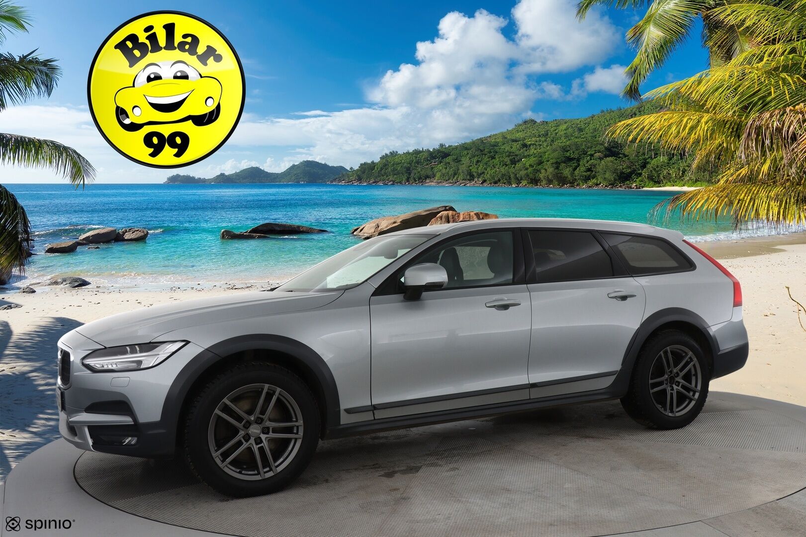 Volvo V90 CROSS COUNTRY 2017 D4 AWD aut Inscription Pro * Webasto / Adapt. Vakkari / Sporttinahat / P-kamera / Muistipenkki / Koukku / BLIS * - 2x renkaat alumiinivanteilla / Ei AdBlue -järjestelmää!