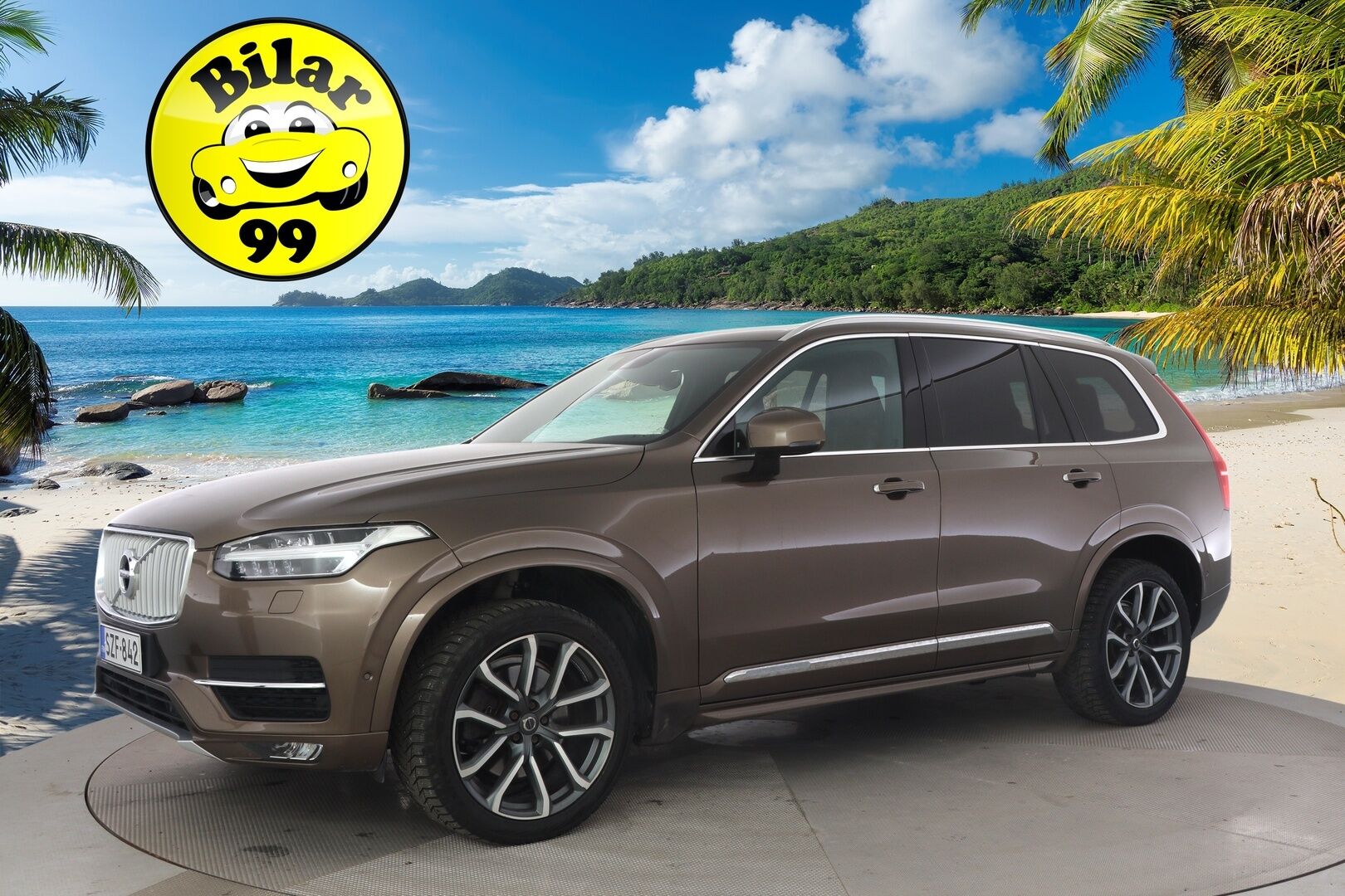 Volvo XC90 2018 D5 AWD Inscription aut - 3,99 % KORKOTARJOUS TÄHÄN AUTOON - Pilot Assist / Ilma-alusta / Panorama / HUD / P-kamera / Ilmastoidut Sporttinahat Muistilla / Koukku / Sähköluukku