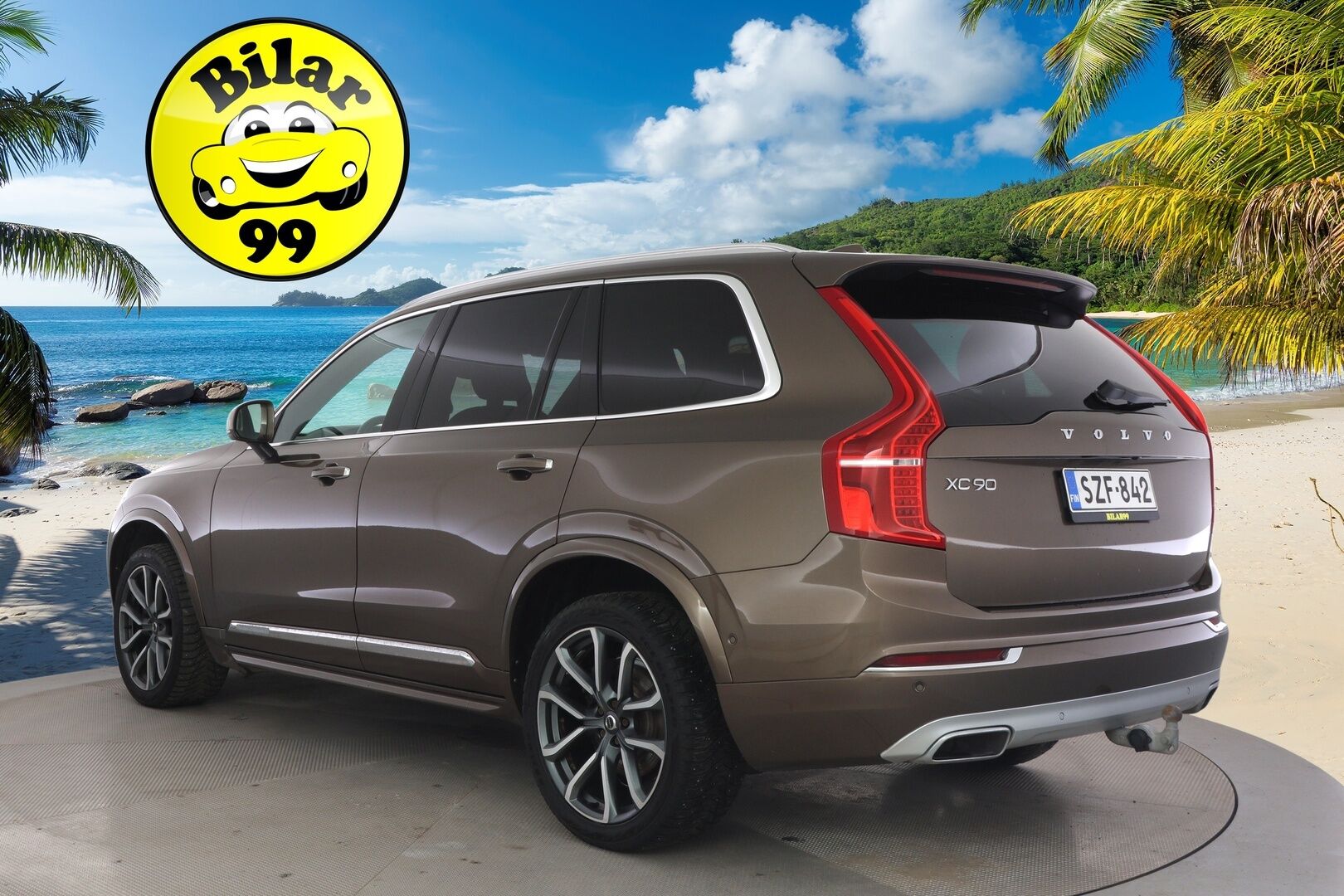 Volvo XC90 2018 D5 AWD Inscription aut - 3,99 % KORKOTARJOUS TÄHÄN AUTOON - Pilot Assist / Ilma-alusta / Panorama / HUD / P-kamera / Ilmastoidut Sporttinahat Muistilla / Koukku / Sähköluukku