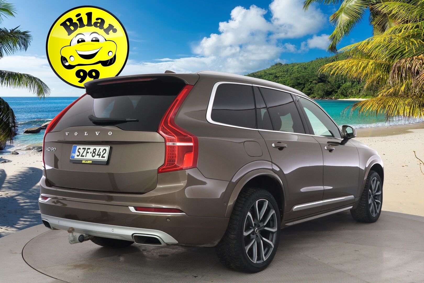 Volvo XC90 2018 D5 AWD Inscription aut - 3,99 % KORKOTARJOUS TÄHÄN AUTOON - Pilot Assist / Ilma-alusta / Panorama / HUD / P-kamera / Ilmastoidut Sporttinahat Muistilla / Koukku / Sähköluukku