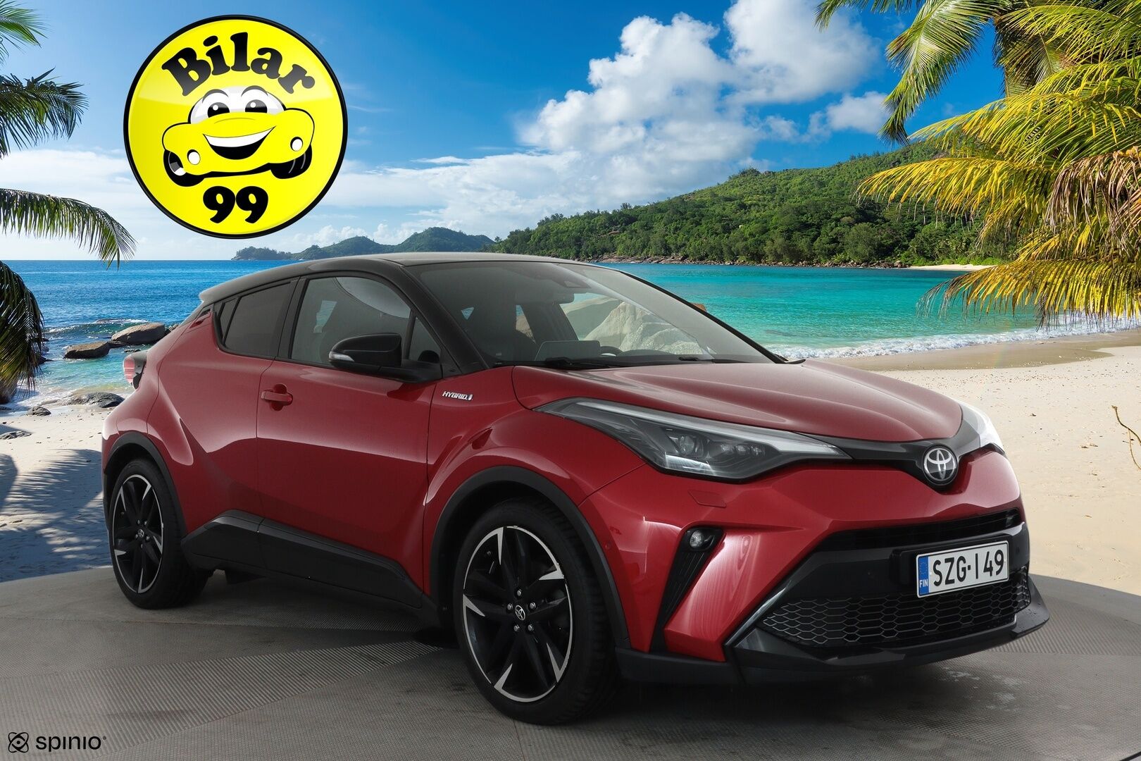Toyota C-HR 2021 2,0 Hybrid GR Sport **ACC / JBL / P.kamera / Koukku / Sähköpenkki / LED / Navi / KeylessGo** - Suomi-auto / Kahdet renkaat aluvanteilla / Merkkihuollettu