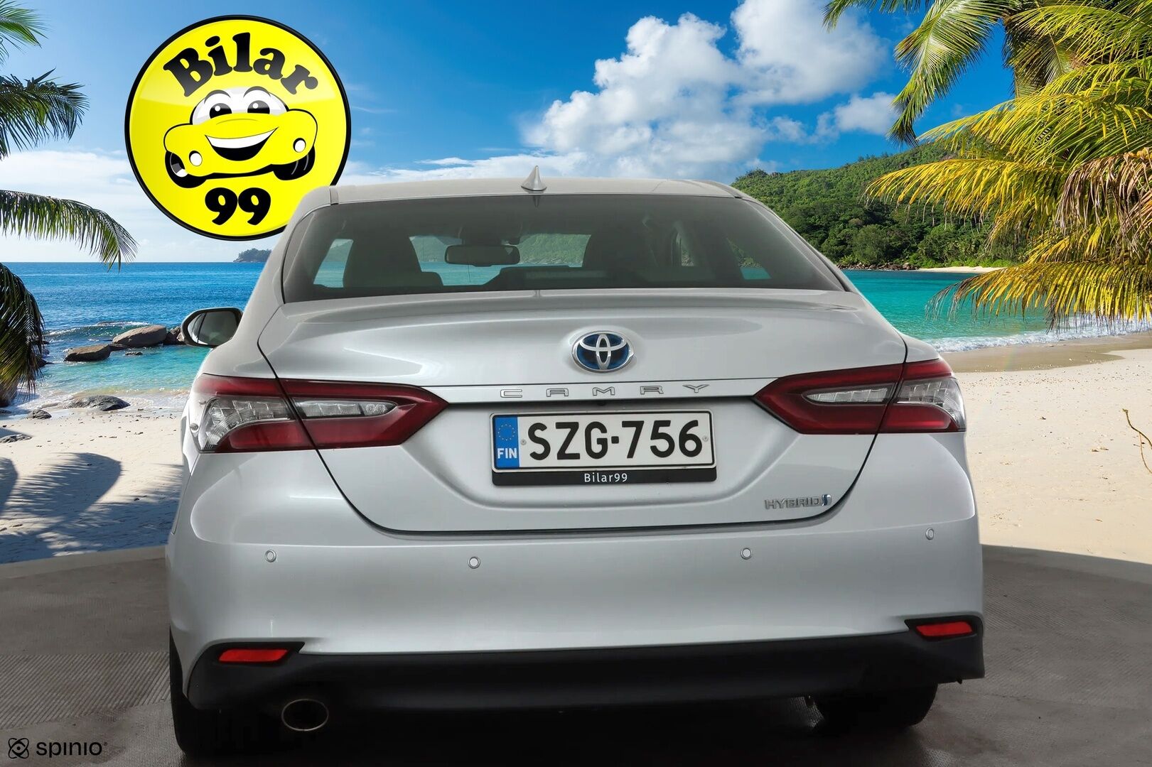 Toyota Camry 2022 2,5 Hybrid Style * ACC / P.kamera / Sähköpenkit / Vaaleat nahat / Navi / LED / Keyless / Ratinlämmitin * - Suomi-auto / Kahdet renkaat aluvanteilla / Merkkihuollettu