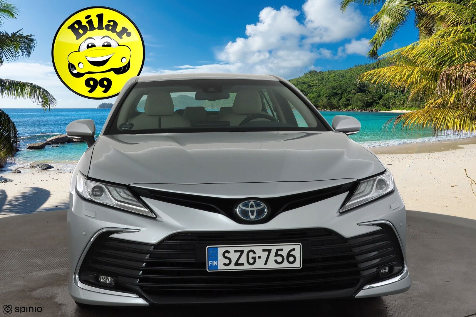 Toyota Camry 2022 2,5 Hybrid Style * ACC / P.kamera / Sähköpenkit / Vaaleat nahat / Navi / LED / Keyless / Ratinlämmitin * - Suomi-auto / Kahdet renkaat aluvanteilla / Merkkihuollettu