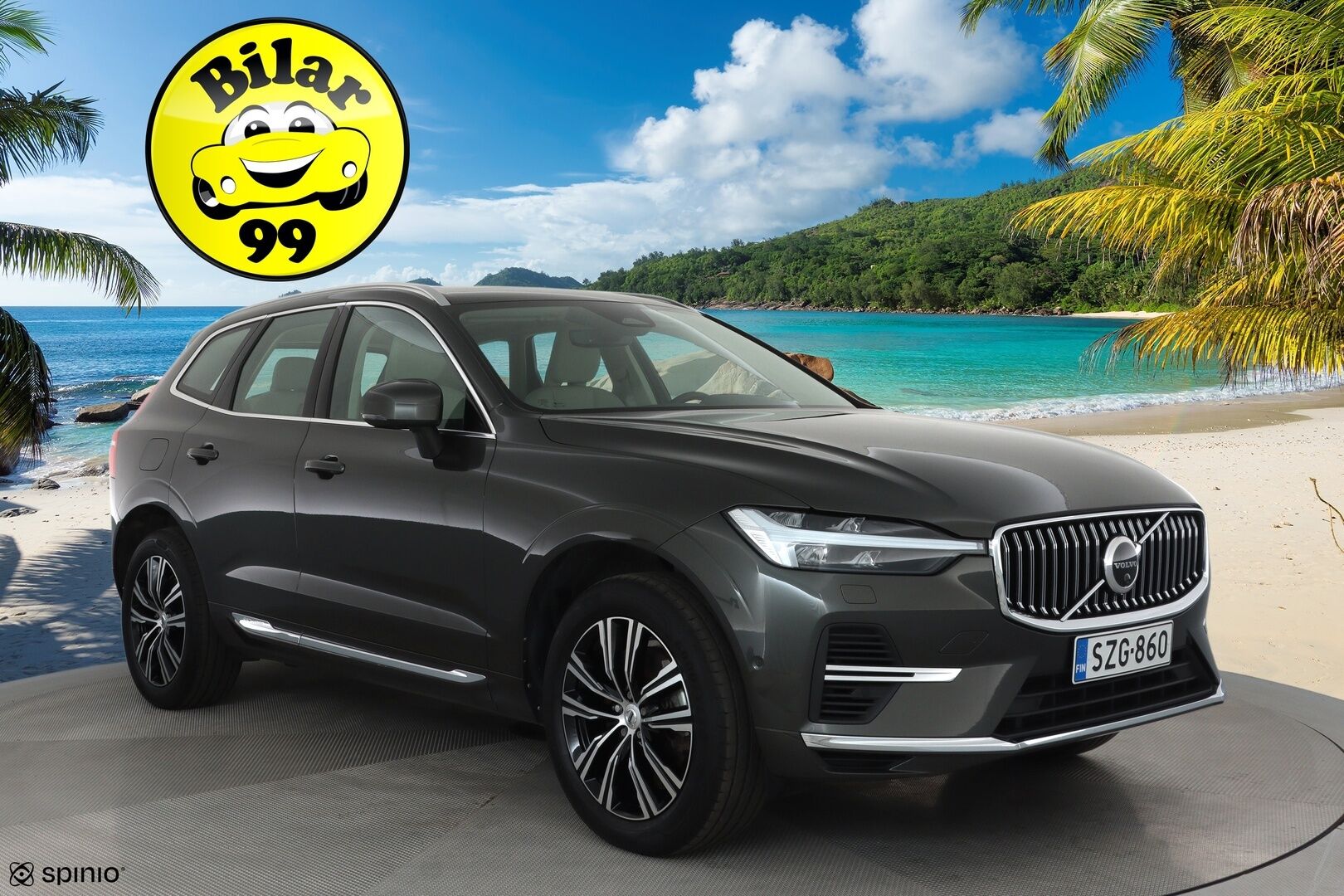 Volvo XC60 2022 T6 TwE AWD Business Inscription aut **Panorama / H&K / Muistipenkki / Adapt.vakkari / Webasto / Full LED** - 3,99 % KORKOTARJOUS TÄHÄN AUTOON - 1.Om Suomi-auto / Akku kuntotarkastettu / Kahdet renkaat aluvanteilla / Merkkihuollettu / Facelift / Koukku / Vaaleat nahat / 360.kamera / Hieno!