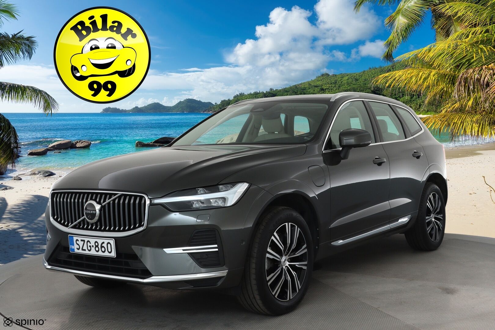 Volvo XC60 2022 T6 TwE AWD Business Inscription aut **Panorama / H&K / Muistipenkki / Adapt.vakkari / Webasto / Full LED** - 3,99 % KORKOTARJOUS TÄHÄN AUTOON - 1.Om Suomi-auto / Akku kuntotarkastettu / Kahdet renkaat aluvanteilla / Merkkihuollettu / Facelift / Koukku / Vaaleat nahat / 360.kamera / Hieno!