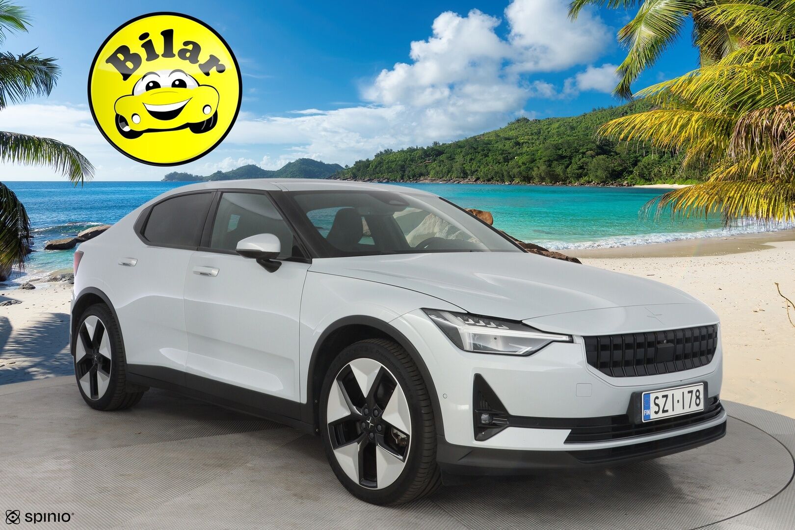 Polestar 2 2024 Long Range Dual Motor, 300kW, 78kWh - Pilot Lite & Plus | ACC | Vetokoukku | Panorama | Keyless | App Connect | H&K | Muistipenkki | Merkkihuollettu | Kahdet Polestarin vanteet | SoH 95,7%