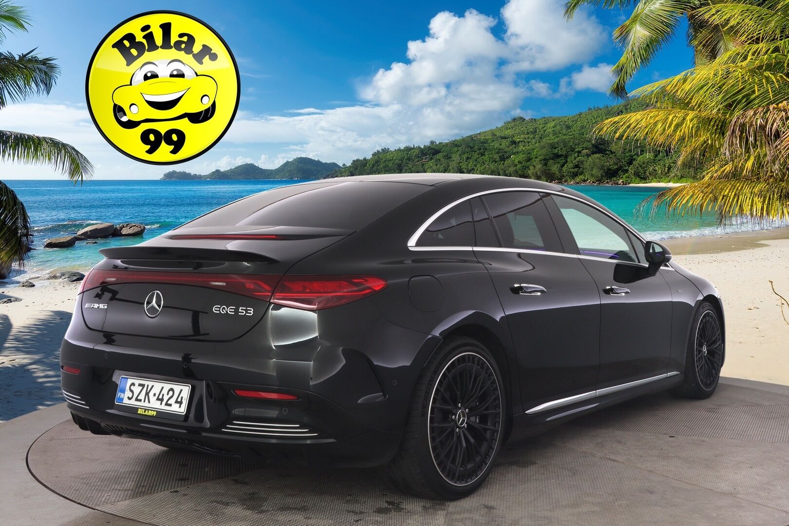 MERCEDES-BENZ EQE 2023 53 AMG 4MATIC+ **Hyperscreen / Panorama / HUD / Burmester / Distronic+ / Nelipyöräojaus / Hierovat&Ilmastoidut penkit** - Akku kuntotarkastettu! / Digital Light / Apple&Android / Keyless / 360 Kamera