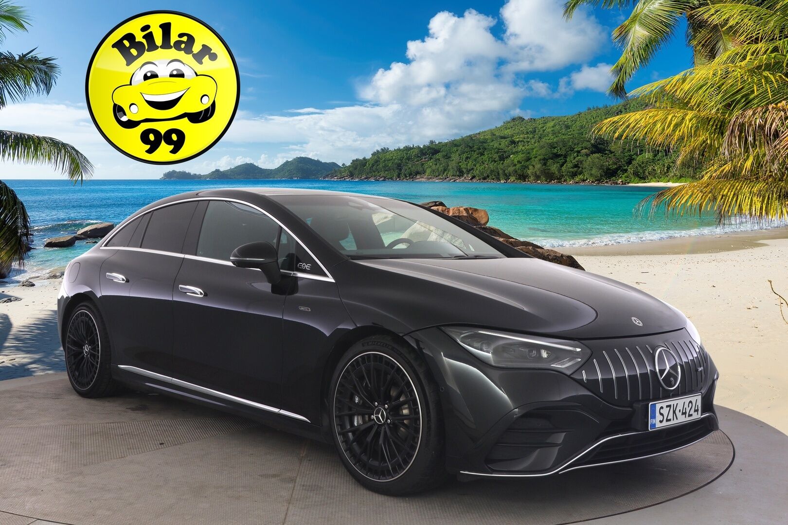 MERCEDES-BENZ EQE 2023 53 AMG 4MATIC+ **Hyperscreen / Panorama / HUD / Burmester / Distronic+ / Nelipyöräojaus / Hierovat&Ilmastoidut penkit** - Akku kuntotarkastettu! / Digital Light / Apple&Android / Keyless / 360 Kamera