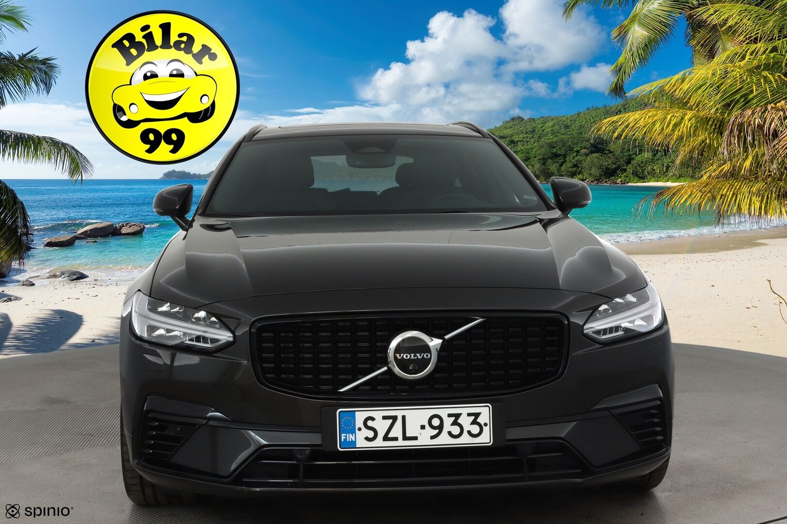 Volvo V90 2023 T6 AWD Long Range Plus Dark Edition **Adapt.vakkari / H&K / Muistipenkit / Panorama / Koukku / 360.kamera / Sporttinahat / KeylessGo** - 3,99 % KORKOTARJOUS TÄHÄN AUTOON - Akku kuntotarkastettu / Facelift / BLIS / Hieno!