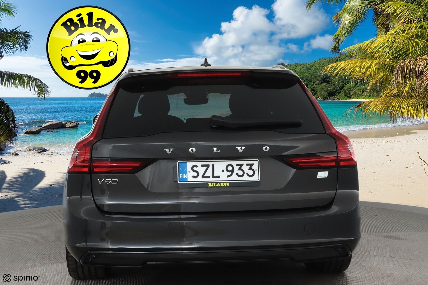 Volvo V90 2023 T6 AWD Long Range Plus Dark Edition **Adapt.vakkari / H&K / Muistipenkit / Panorama / Koukku / 360.kamera / Sporttinahat / KeylessGo** - 3,99 % KORKOTARJOUS TÄHÄN AUTOON - Akku kuntotarkastettu / Facelift / BLIS / Hieno!