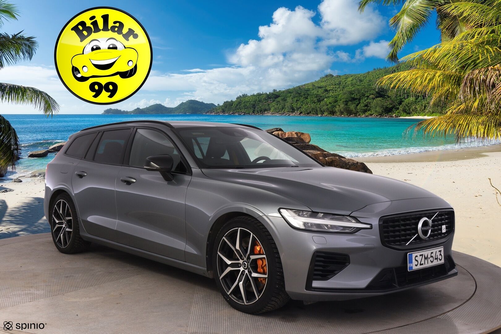 Volvo V60 2020 T8 TwE AWD R-Design Polestar Engineered aut *Bowers&Wilkins / Webasto / ACC / Panoraama / Koukku / P.kamera / BLIS / VOC* - Suomi-auto / Öhlins-alusta / Muistipenkki / Keltaiset turvavyöt / Parkkitutkat