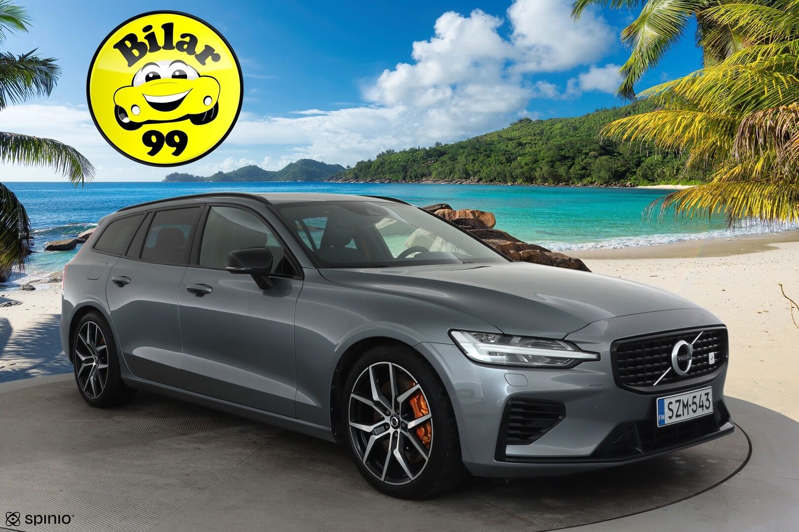 Volvo V60 2020 T8 TwE AWD Business Polestar aut **Panorama / Muistipenkki / Bowers&Wilkins / Webasto / Koukku / KeylessGo / P.kamera** - 3,99 % KORKOTARJOUS TÄHÄN AUTOON - Suomi-auto / Kahdet renkaat aluvanteilla