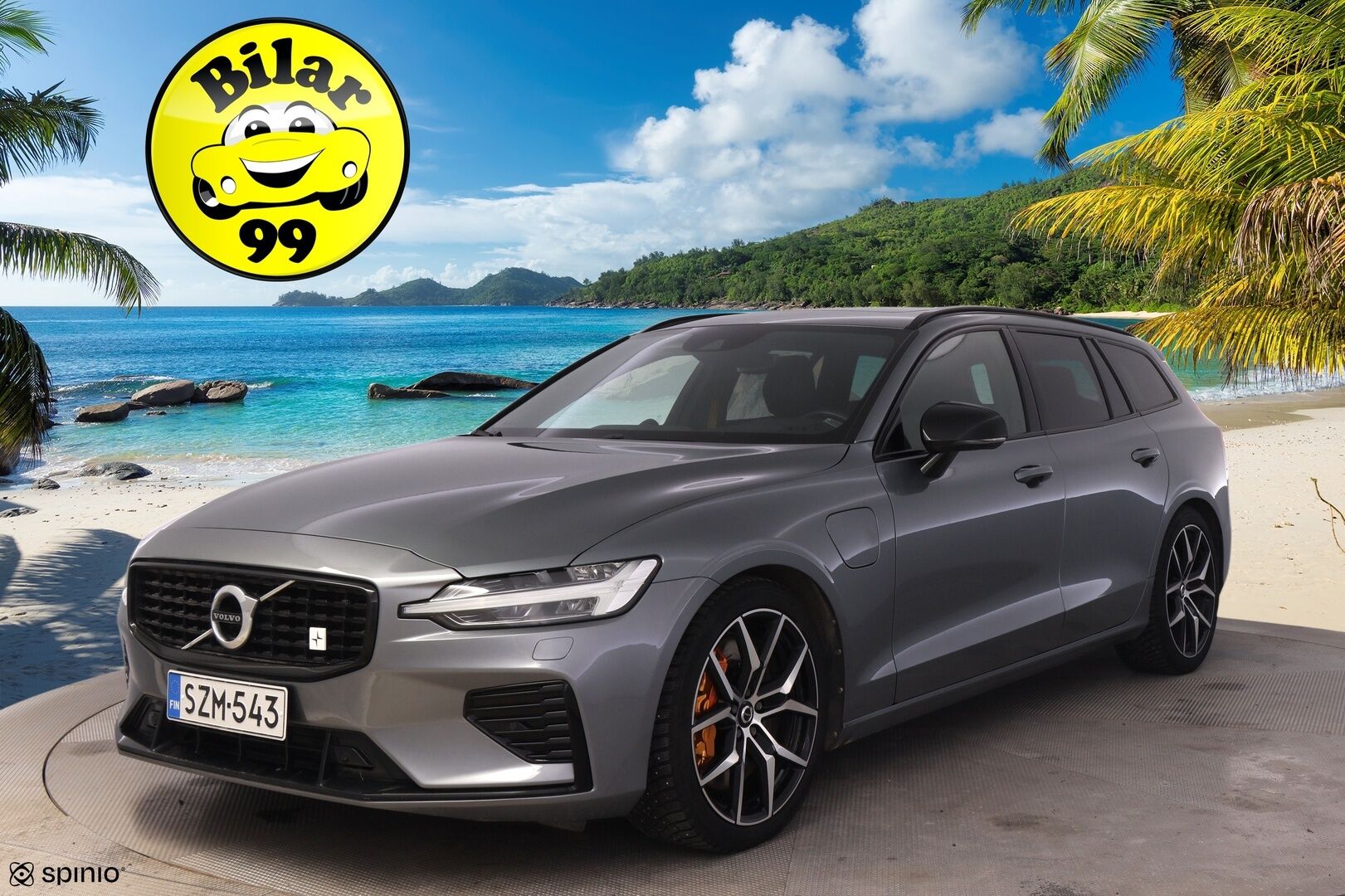 Volvo V60 2020 T8 TwE AWD R-Design Polestar Engineered aut *Bowers&Wilkins / Webasto / ACC / Panoraama / Koukku / P.kamera / BLIS / VOC* - Suomi-auto / Öhlins-alusta / Muistipenkki / Keltaiset turvavyöt / Parkkitutkat