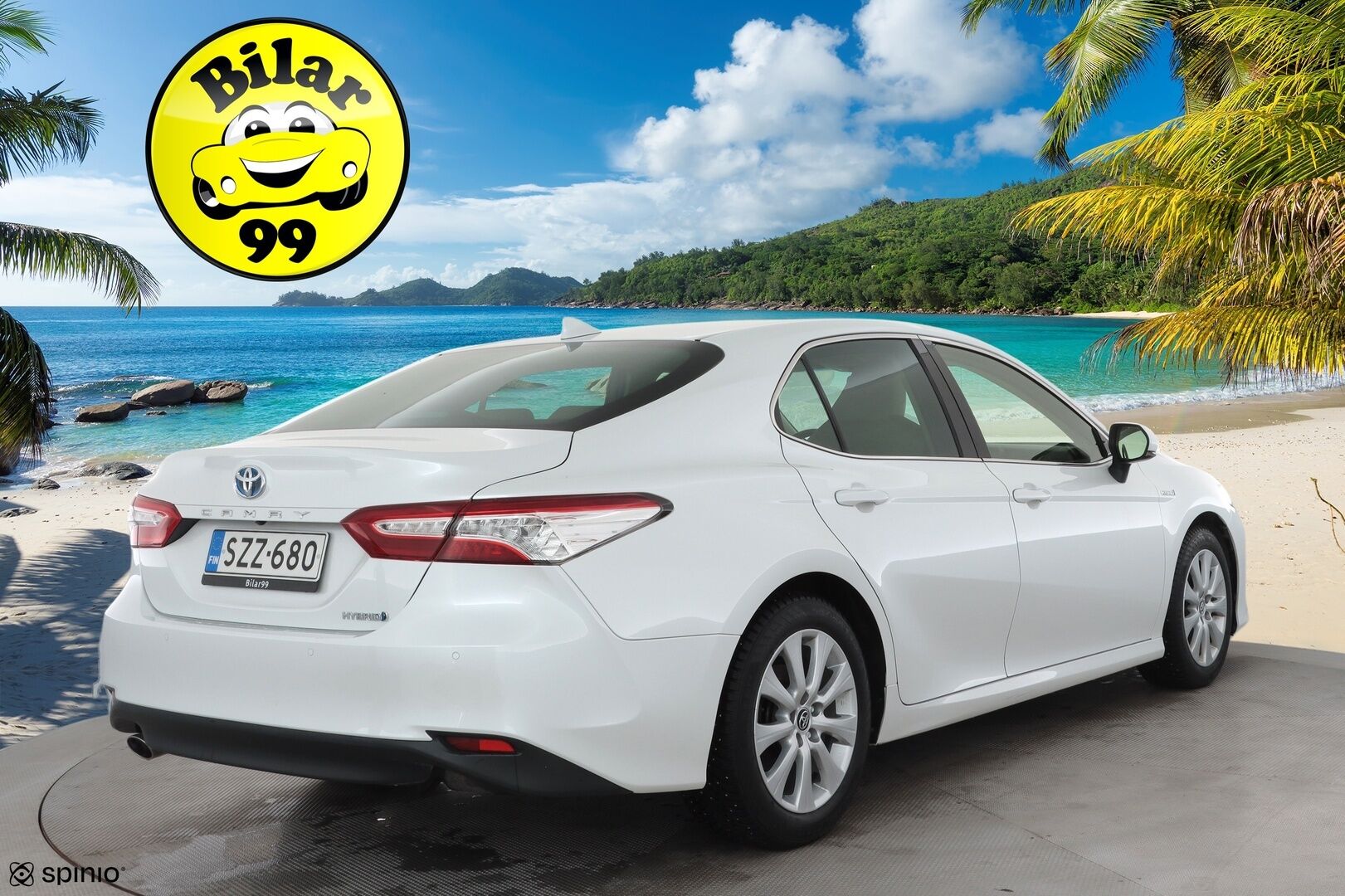 Toyota Camry 2020 2,5 Hybrid Style Business * ACC / P.kamera / Webasto / LED / Navi / Sähköpenkit / Keyless / Vaaleat nahat * - Suomi-auto / Kahdet renkaat aluvanteilla / Merkkihuollettu